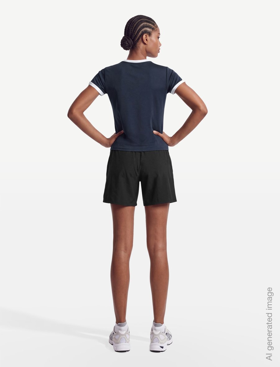 Asics - BOYS TENNIS SS TOP - sports tops - midnight/brilliant white - 4