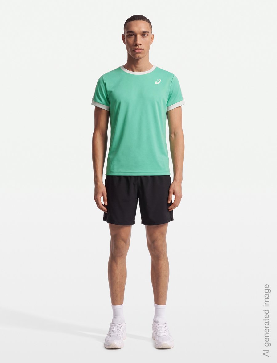Asics - BOYS TENNIS SS TOP - sportoberteile - aurora green - 0
