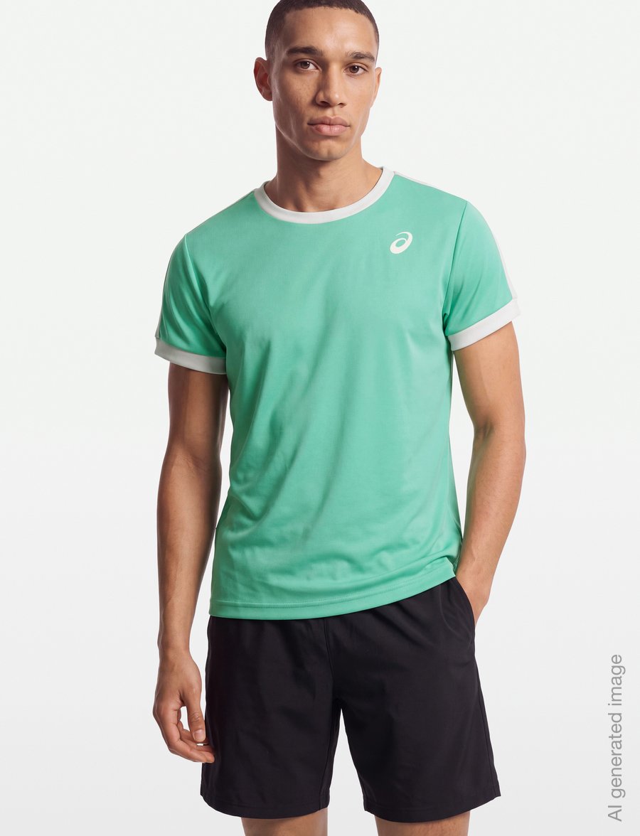 Asics - BOYS TENNIS SS TOP - sportoberteile - aurora green - 3