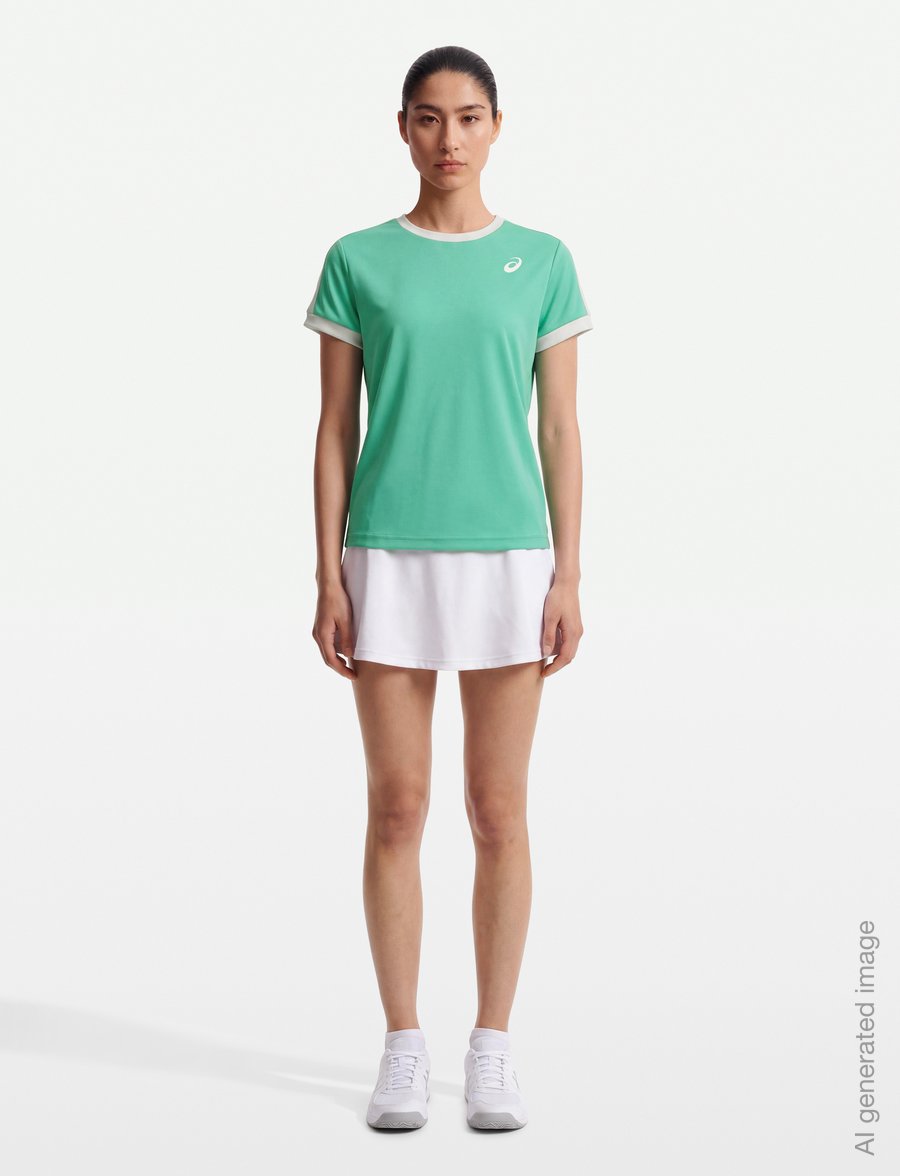 Asics - BOYS TENNIS SS TOP - sportoberteile - aurora green - 4