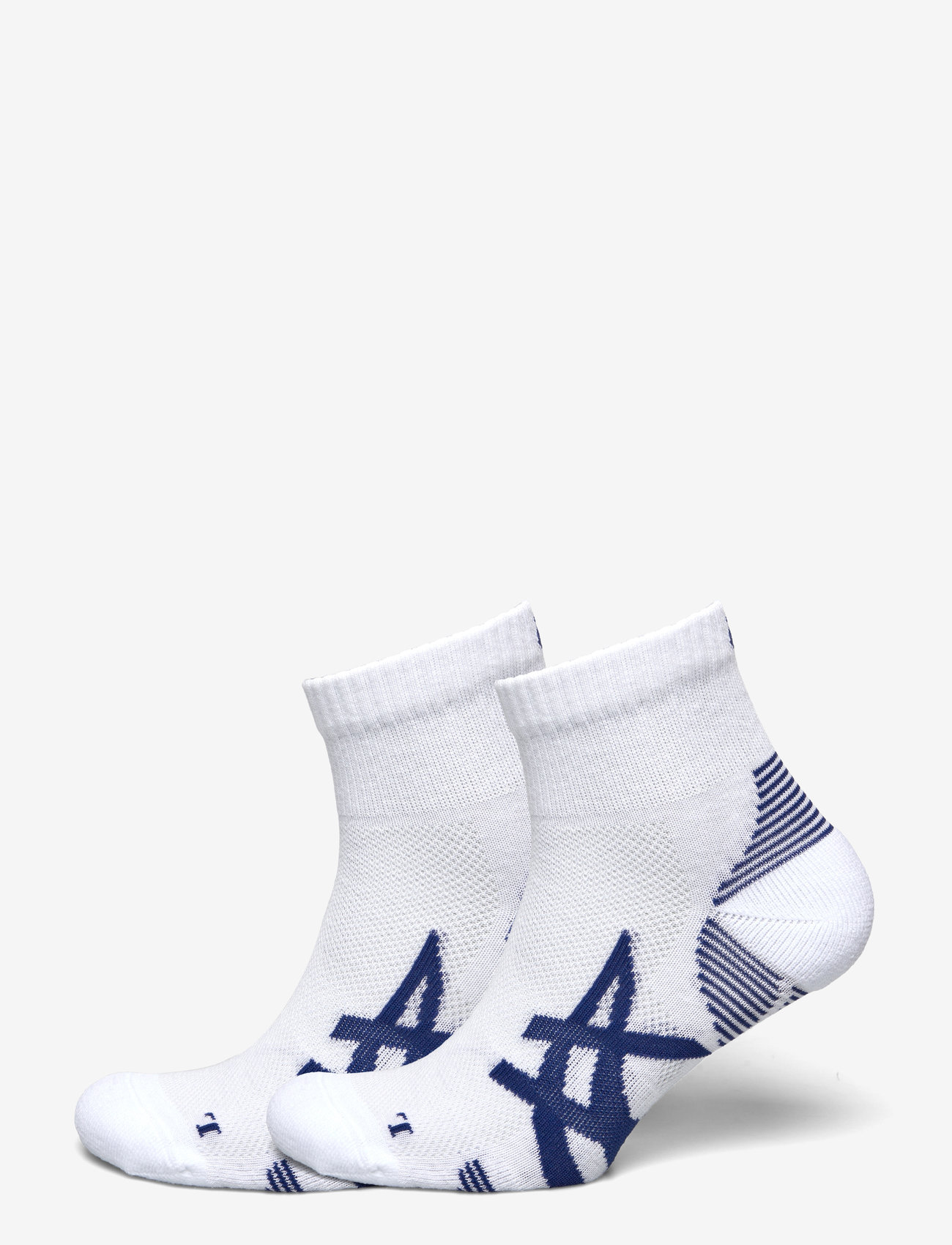 Asics - 2PPK CUSHION RUN QUARTER SOCK - träningsstrumpor - brilliant white/asics blue - 0