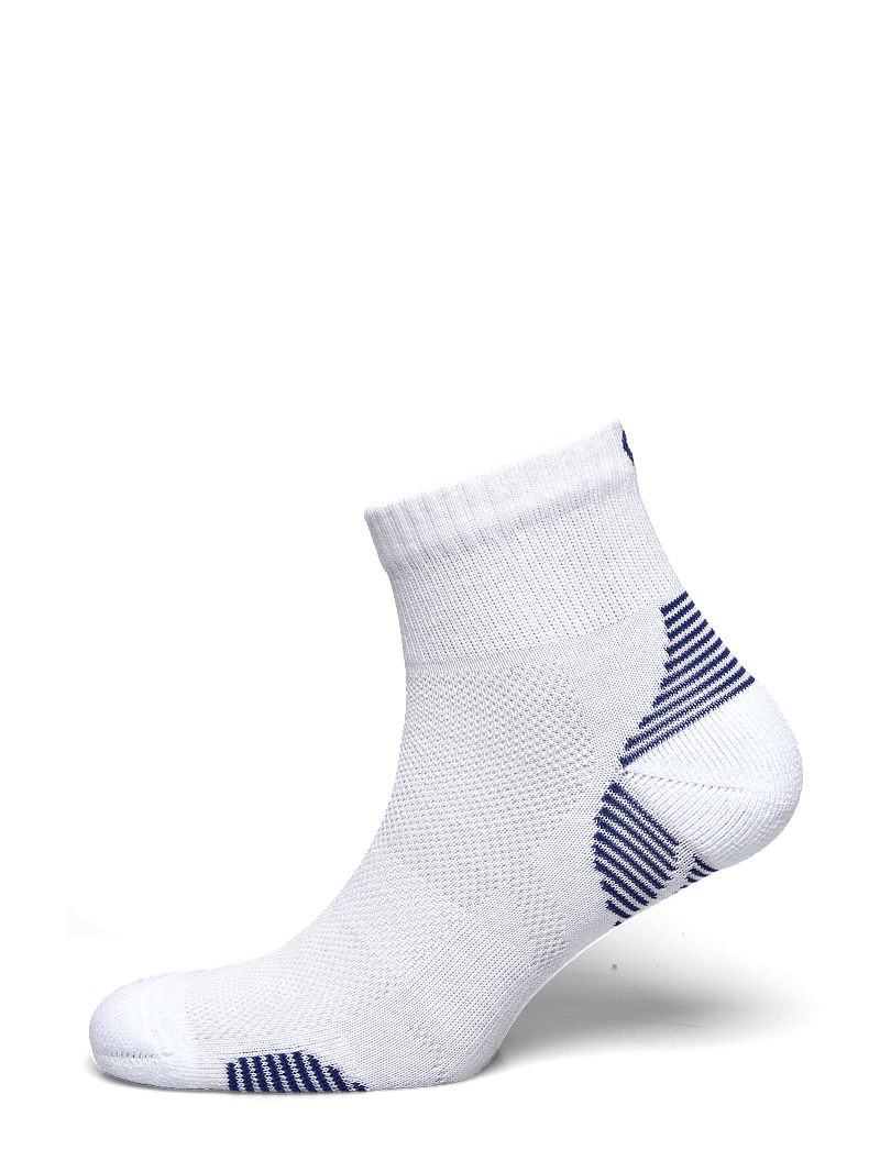 Asics - 2PPK CUSHION RUN QUARTER SOCK - clothes - brilliant white/asics blue - 2