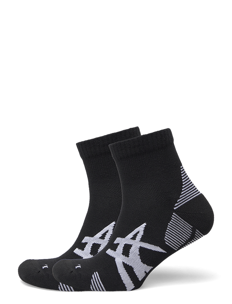 Asics - 2PPK CUSHION RUN QUARTER SOCK - clothes - performance black/performance black - 0