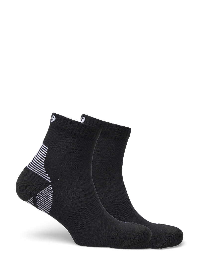 Asics - 2PPK CUSHION RUN QUARTER SOCK - clothes - performance black/performance black - 1