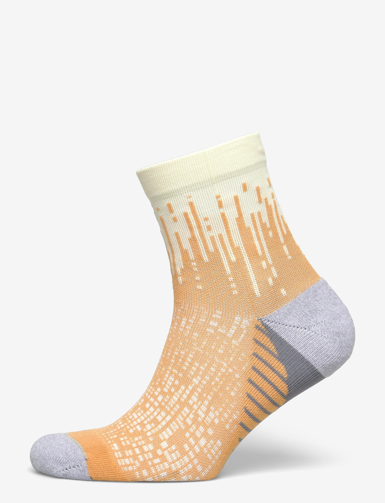 Asics - PERFORMANCE RUN SOCK QUARTER - clothes - oyster white/sandstorm - 0