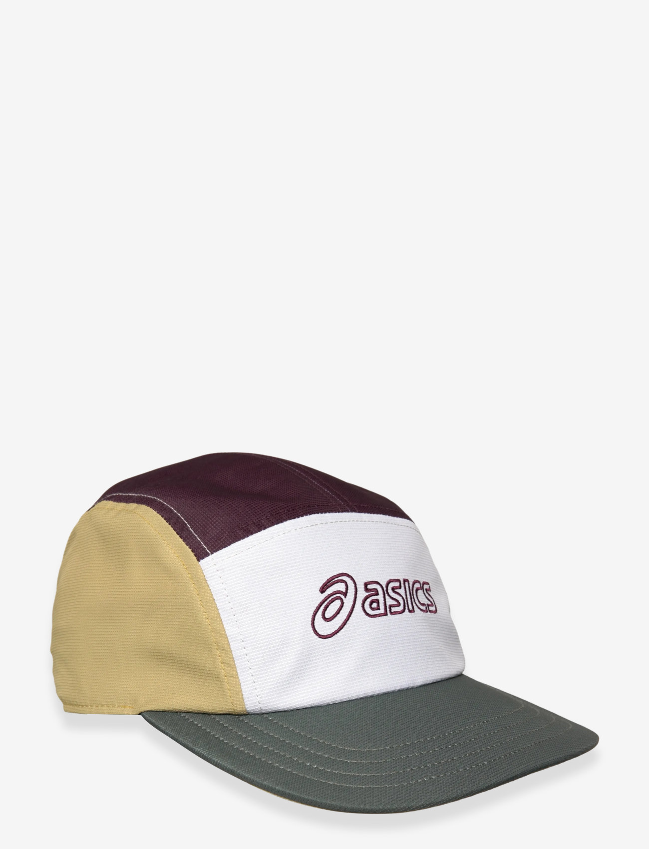 Asics - ASICS 5 PANEL CAP - najniższe ceny - mantle green/dark currant/lemongrass - 0