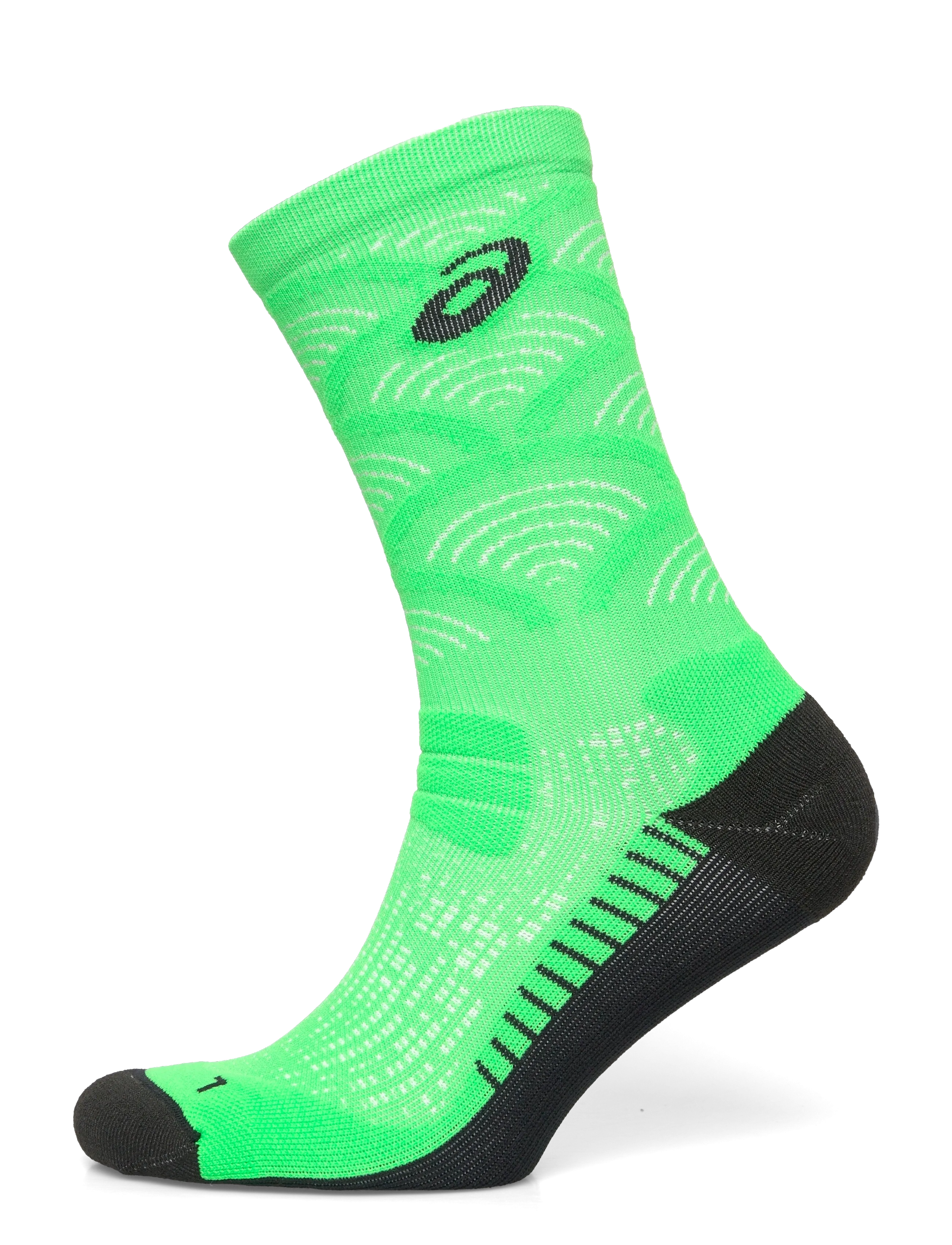 Asics Performance Run Sock Crew, S, Green, Sport Clothing > Sport Socks, Dame