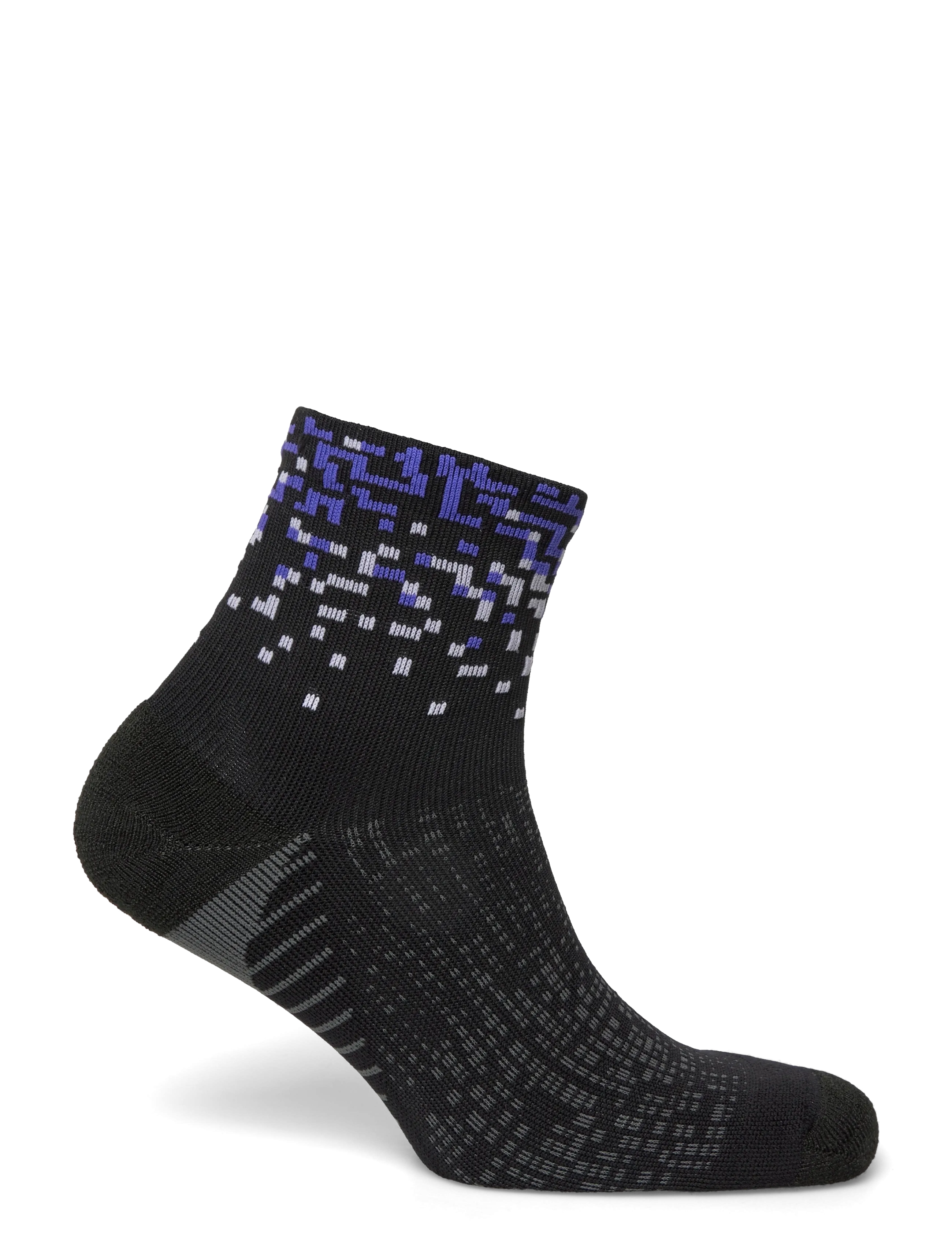 Asics - PERFORMANCE RUN SOCK QUARTER - clothes - performance black/cobalt burst/white - 1