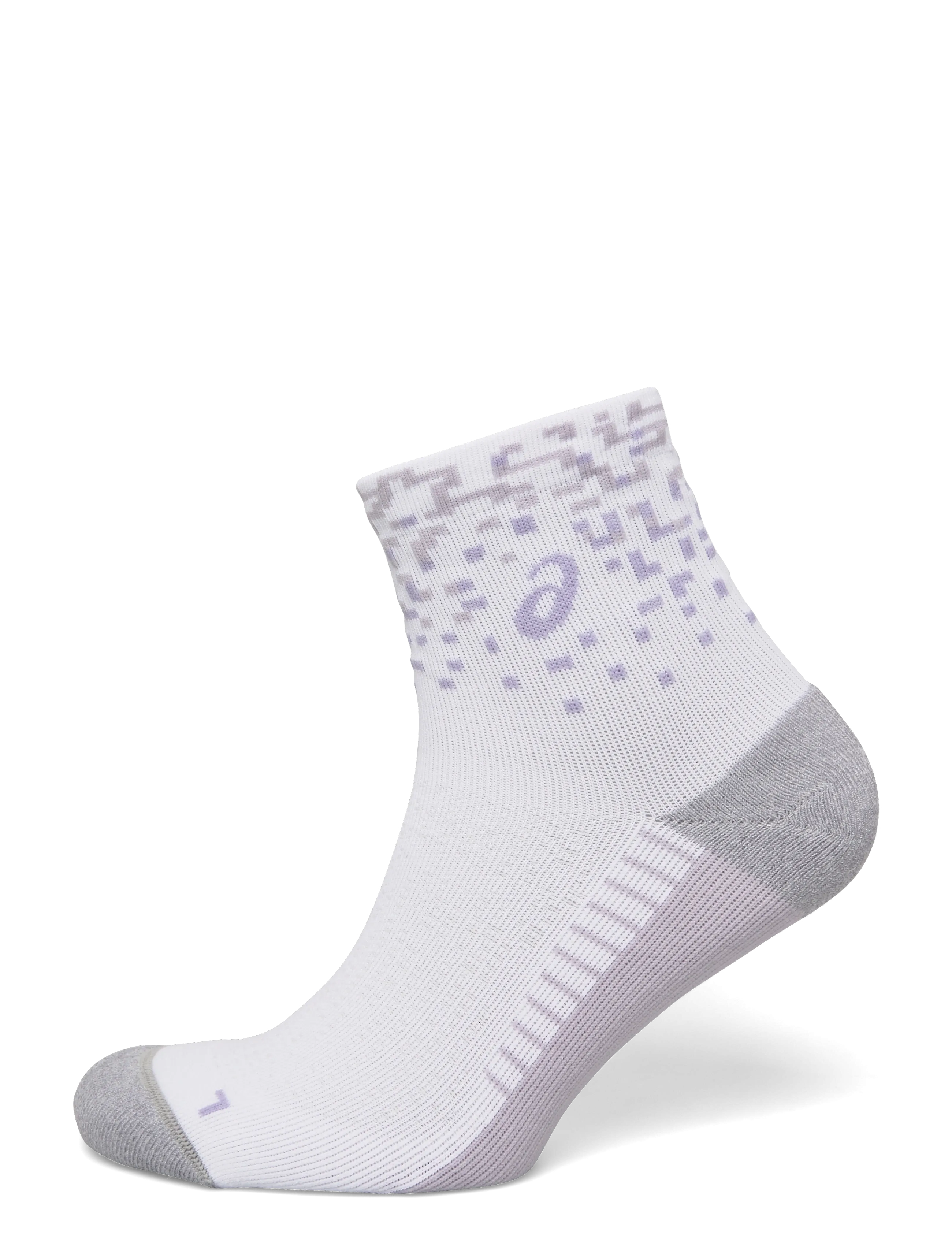 Asics PERFORMANCE RUN SOCK QUARTER - Socken - BRILLIANT WHITE/LILAC HINT/BLUEBELL / white