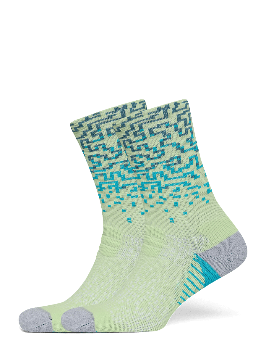 Asics - PERFORMANCE RUN SOCK CREW - strümpfe - illuminate yellow/foggy teal - 0