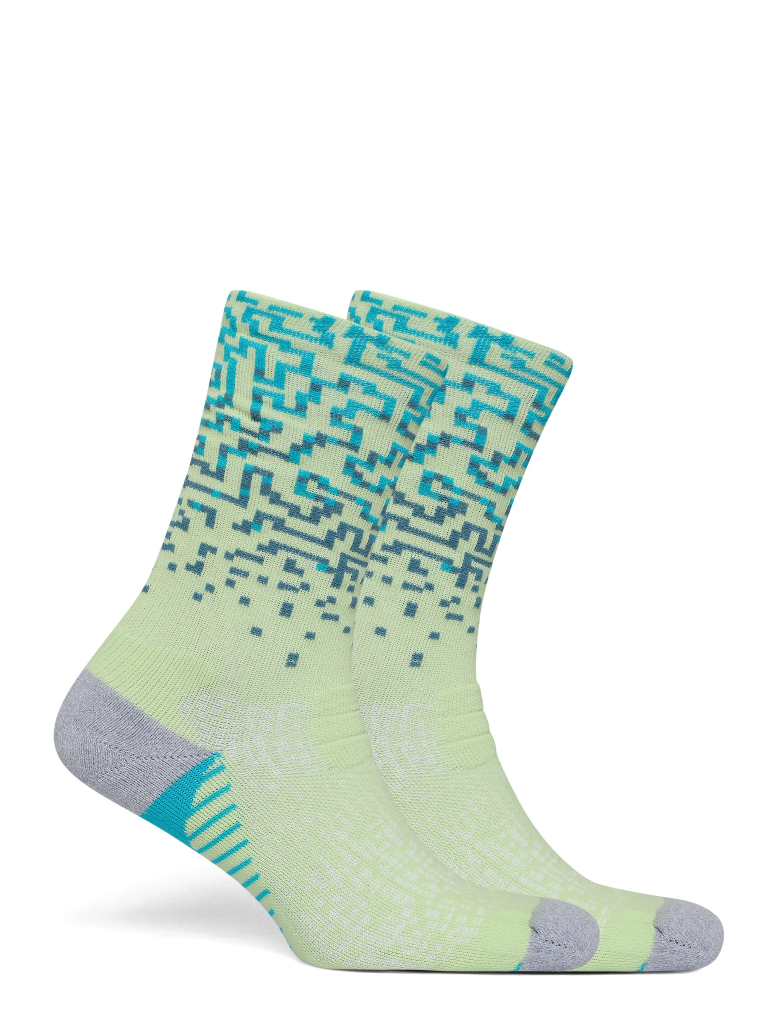 Asics - PERFORMANCE RUN SOCK CREW - strümpfe - illuminate yellow/foggy teal - 1