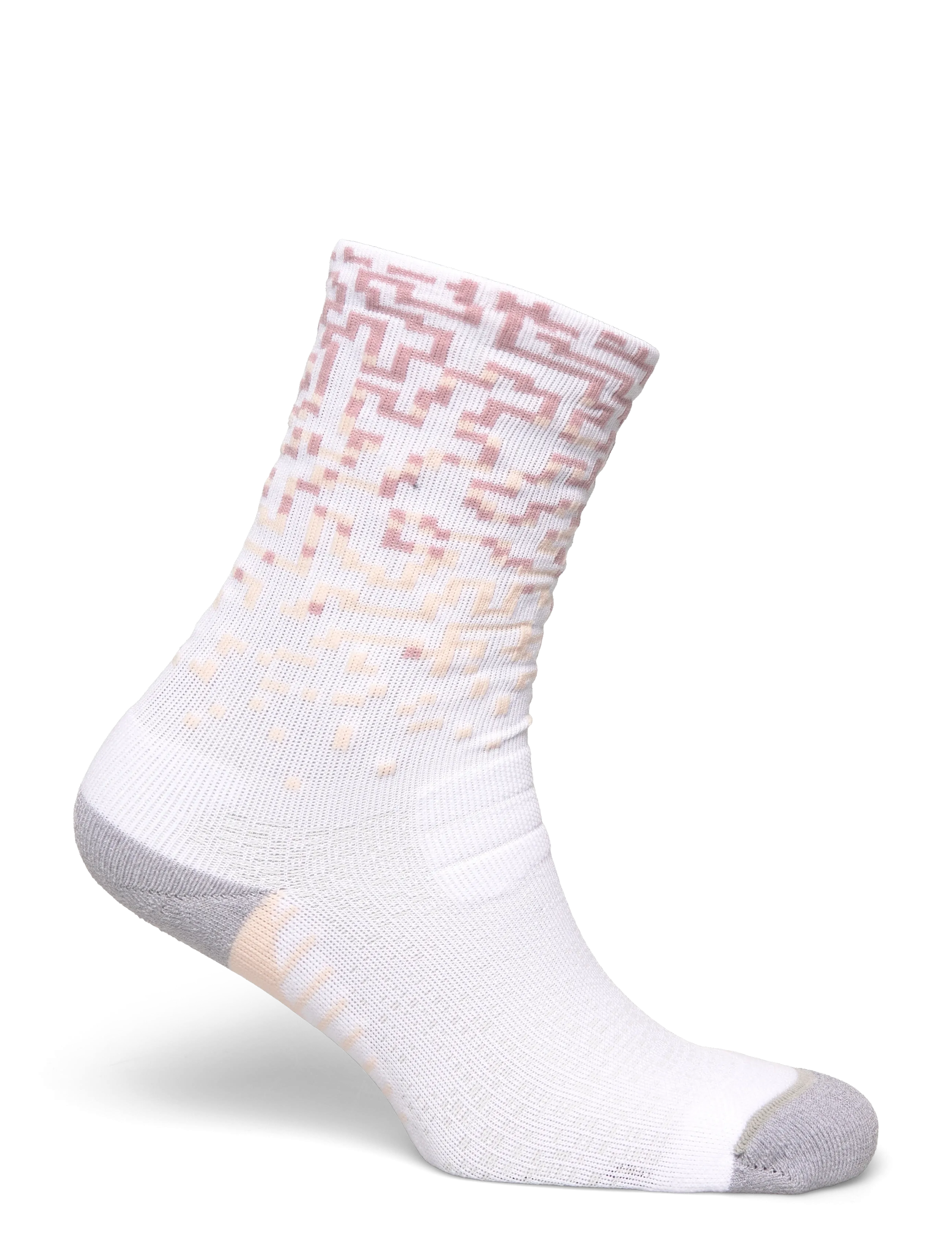 Asics - PERFORMANCE RUN SOCK CREW - clothes - brilliant white/morganite/pearl pink - 1