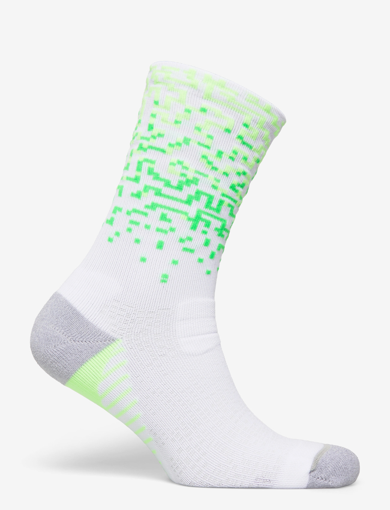 Asics - PERFORMANCE RUN SOCK CREW - clothes - brilliant white/illum. green/vital green - 1