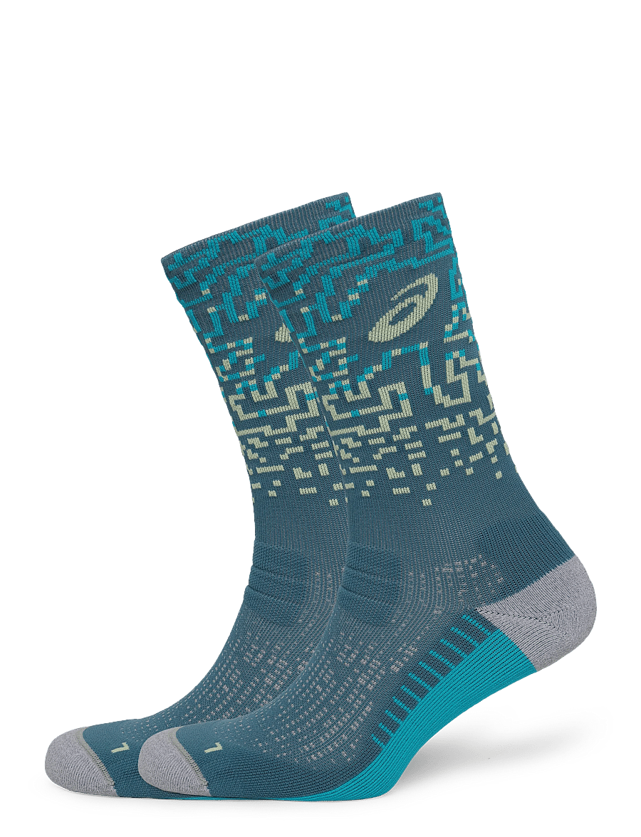 Asics - PERFORMANCE RUN SOCK CREW - clothes - foggy teal/energy aqua - 0