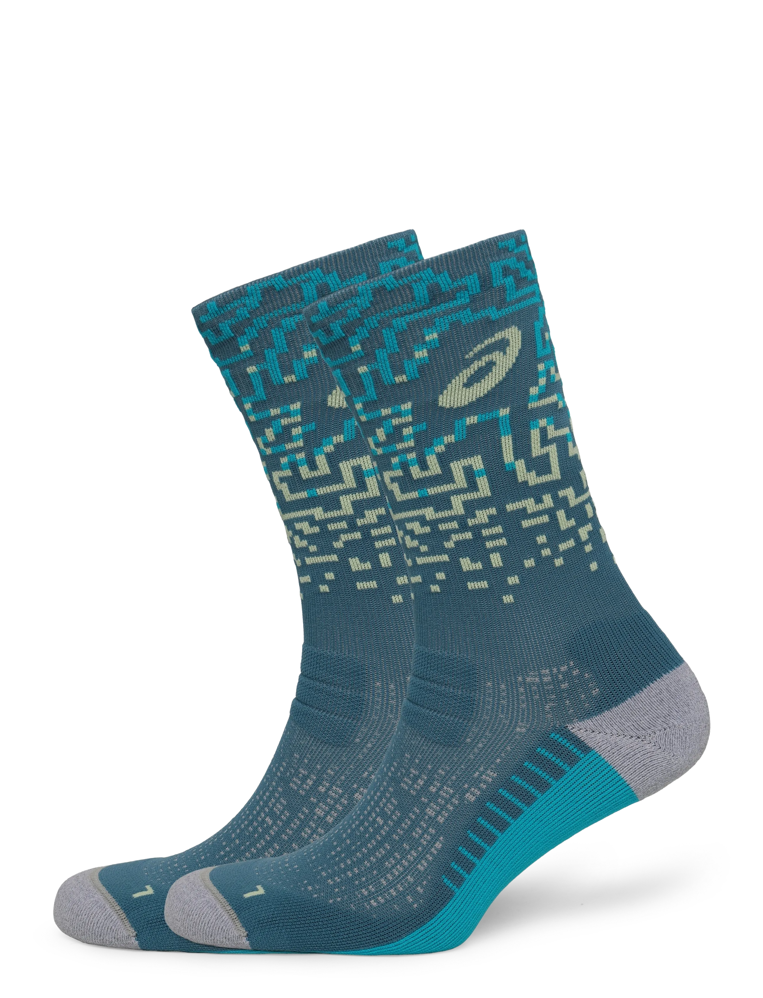 Asics PERFORMANCE RUN SOCK CREW - Socken - FOGGY TEAL/ENERGY AQUA / blue