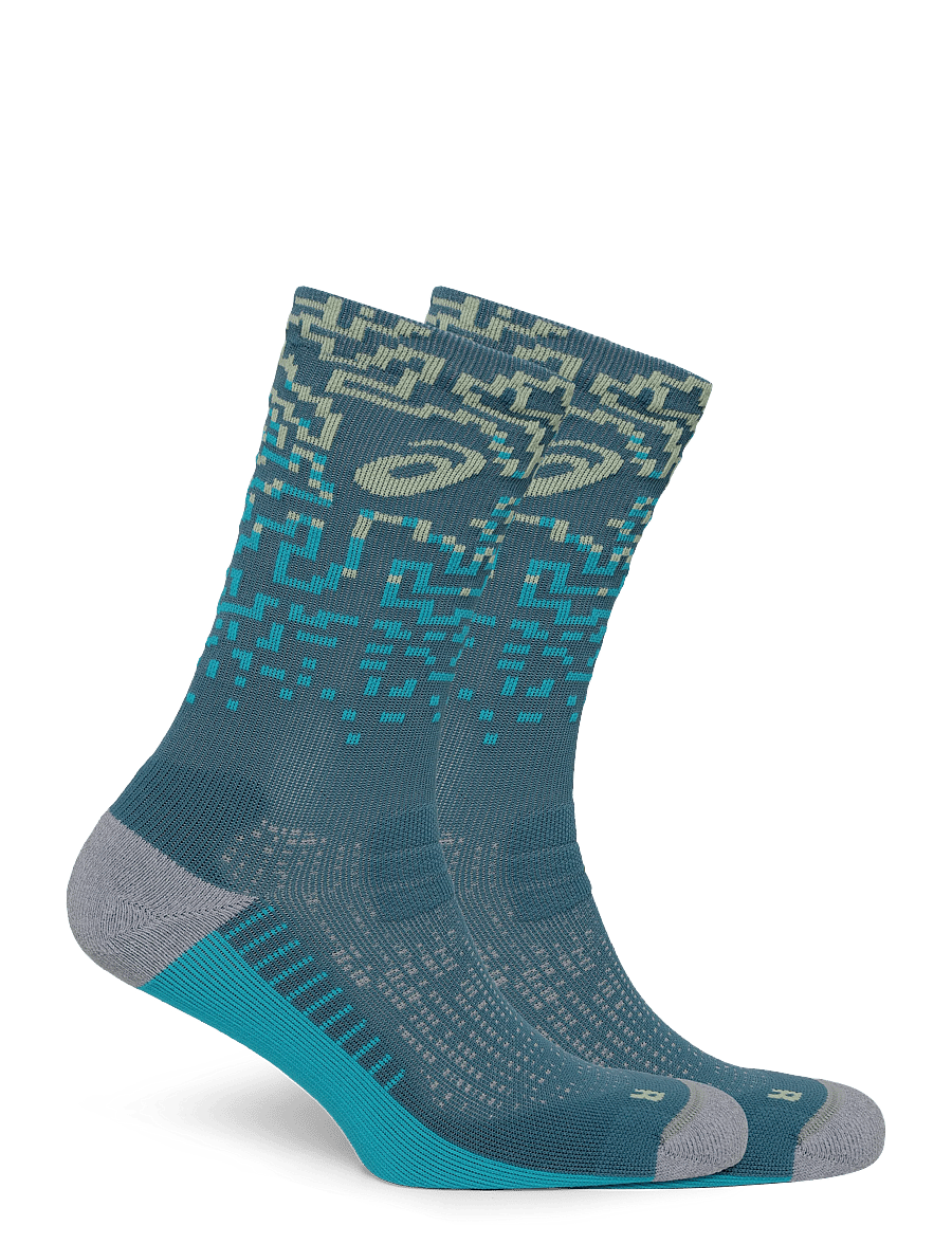 Asics - PERFORMANCE RUN SOCK CREW - clothes - foggy teal/energy aqua - 1