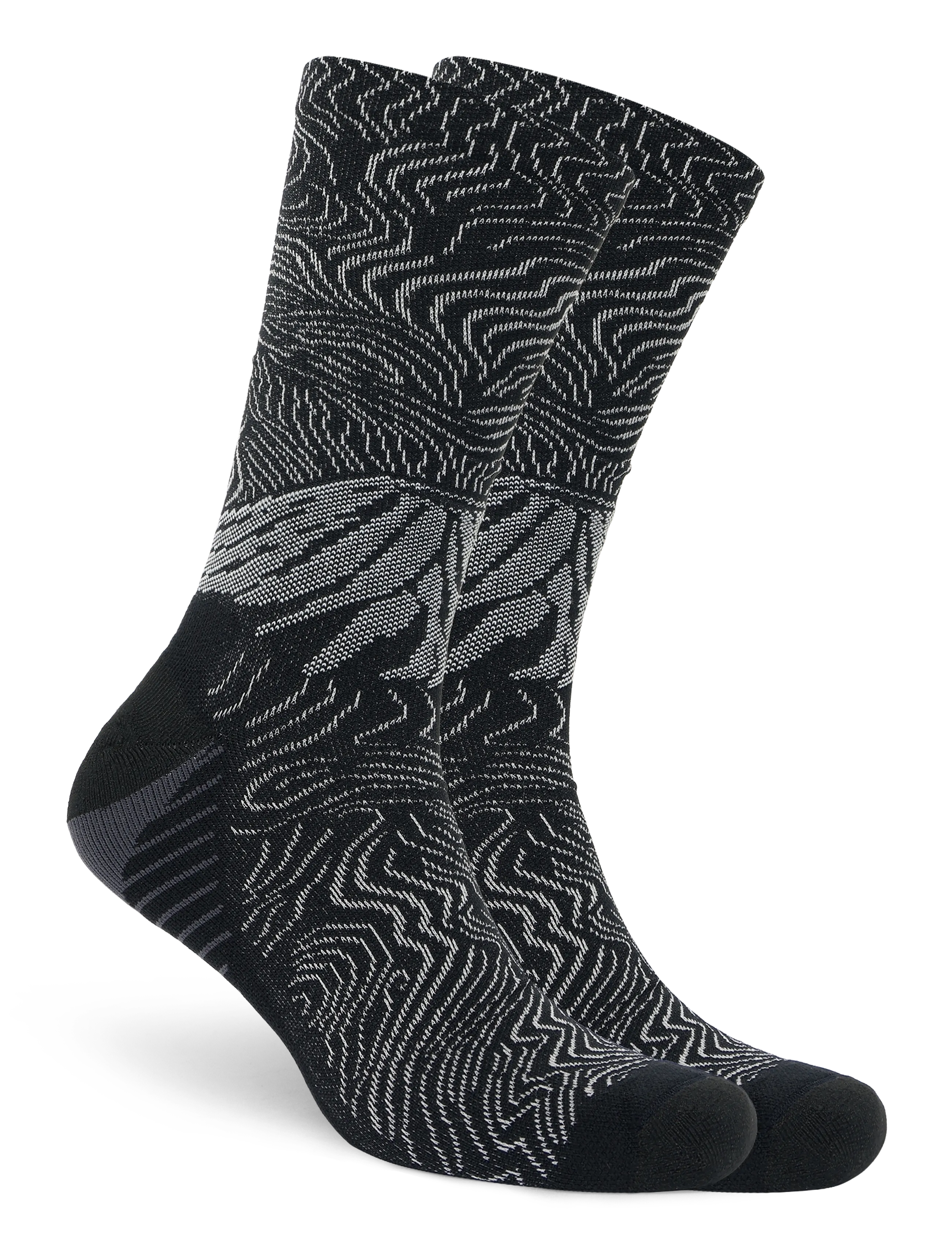 Asics - FUJITRAIL GRAPHIC CREW SOCK - strümpfe - black/cloud grey - 1