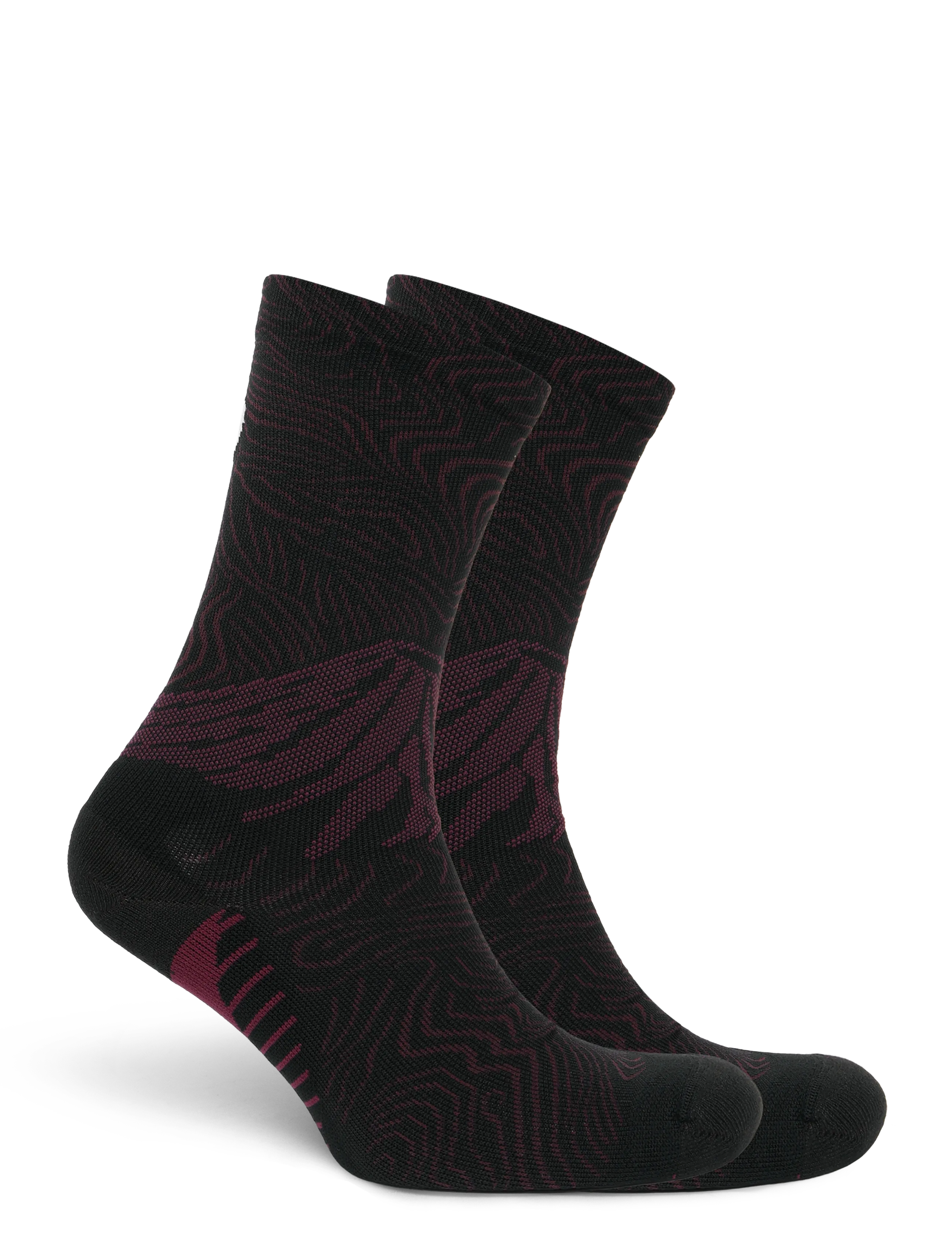 Asics FUJITRAIL GRAPHIC CREW SOCK - ASICS - DARK AUBERGINE/BLACK / black