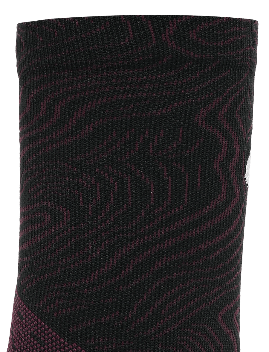 Asics - FUJITRAIL GRAPHIC CREW SOCK - clothes - dark aubergine/black - 2