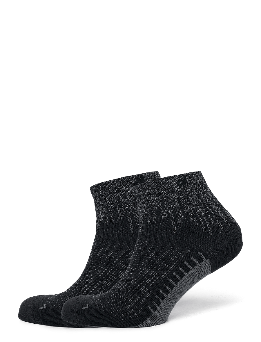 Asics - PERFORMANCE RUN SOCK QUARTER - clothes - performance black - 0