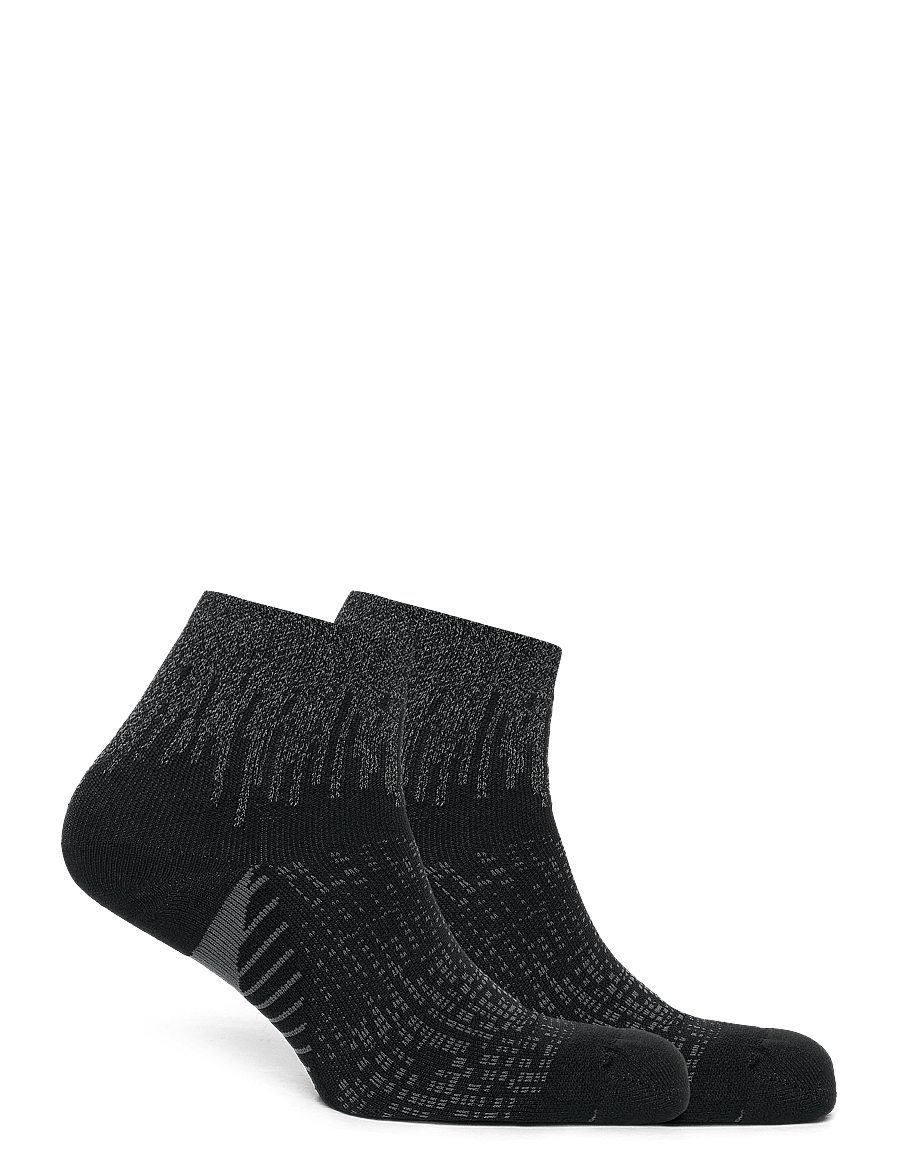 Asics - PERFORMANCE RUN SOCK QUARTER - clothes - performance black - 1