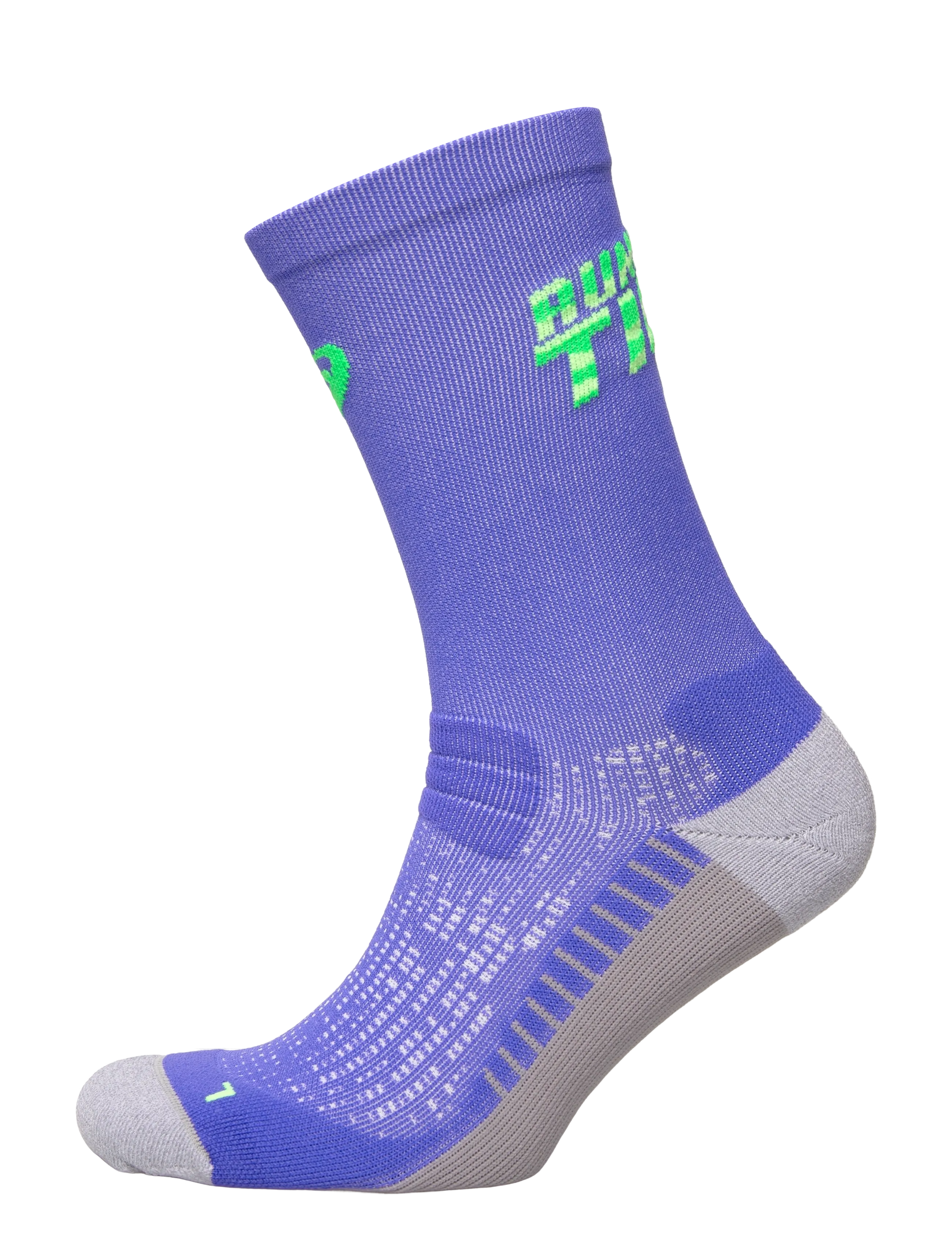Asics PERFORMANCE RUN SOCK CREW - Riided - COBALT BURST/VITAL GREEN / purple