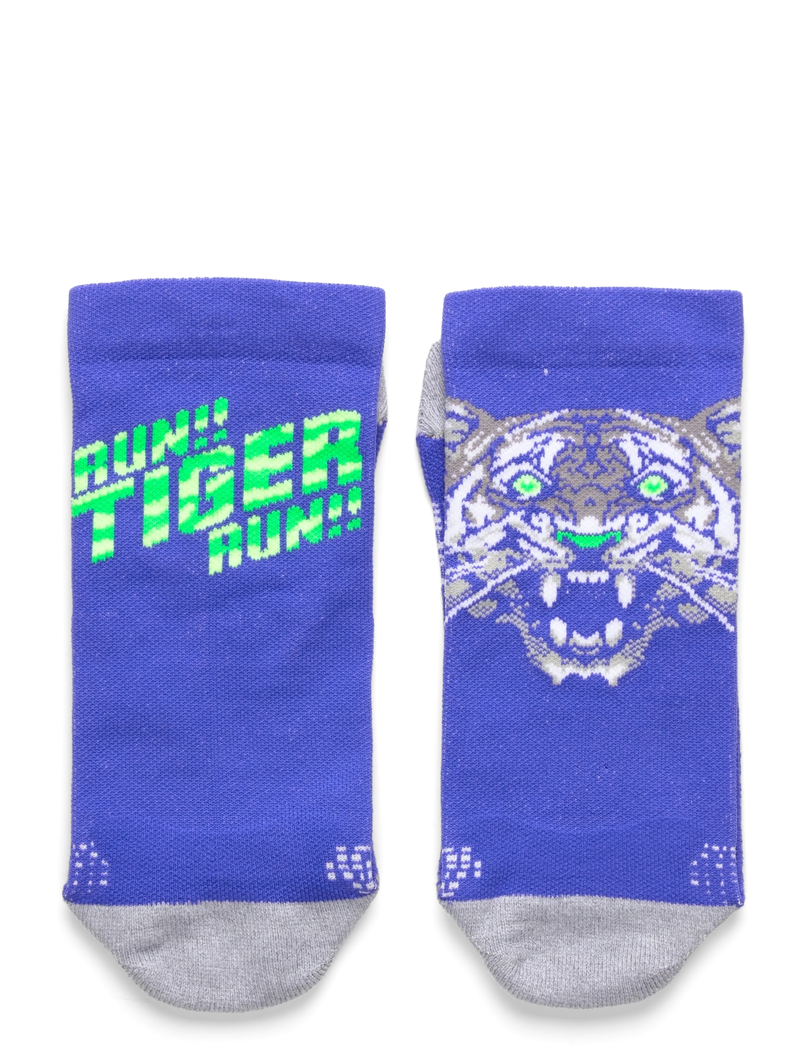 Asics - PERFORMANCE RUN SOCK CREW - clothes - cobalt burst/vital green - 2