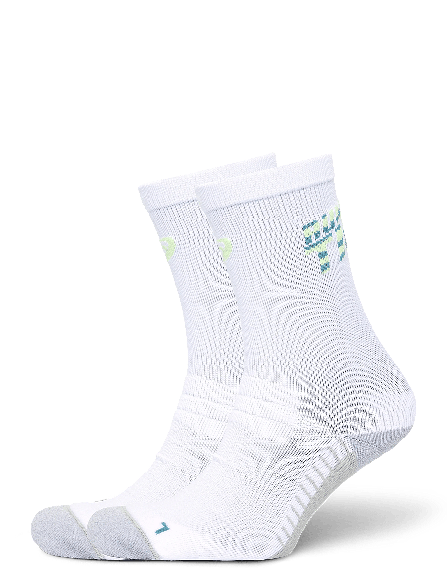 Asics - PERFORMANCE RUN SOCK CREW - strümpfe - brilliant white/illuminate yellow/f.teal - 0