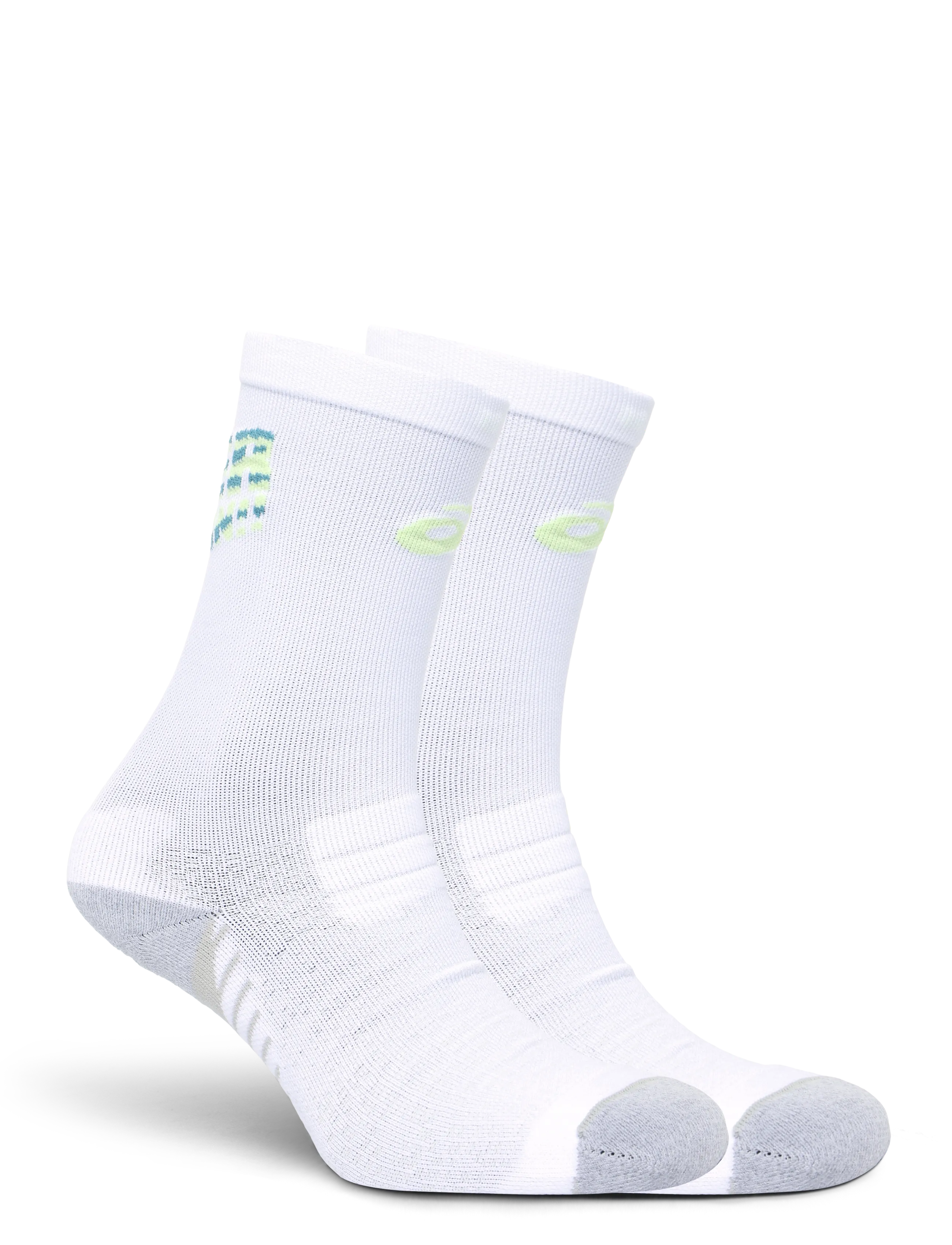 Asics - PERFORMANCE RUN SOCK CREW - strümpfe - brilliant white/illuminate yellow/f.teal - 1