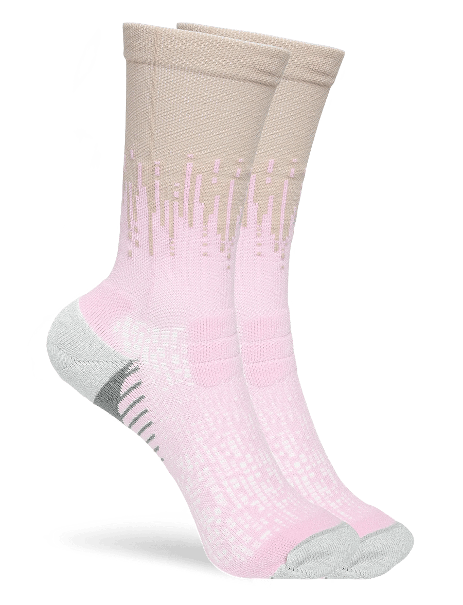 Asics - PERFORMANCE RUN SOCK CREW - clothes - hazy lilac/rose dust - 1