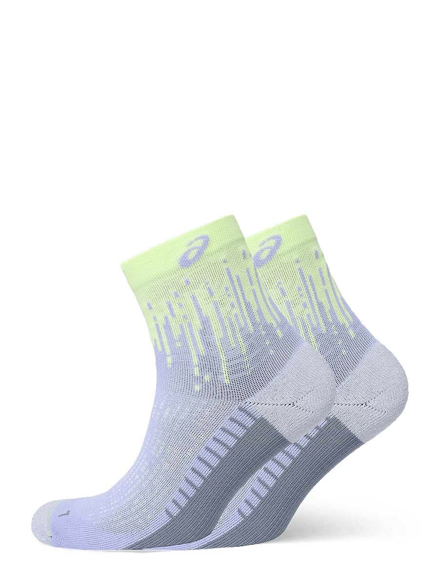 Asics - PERFORMANCE RUN SOCK QUARTER - träningsstrumpor - fresh air/illuminate yellow - 0