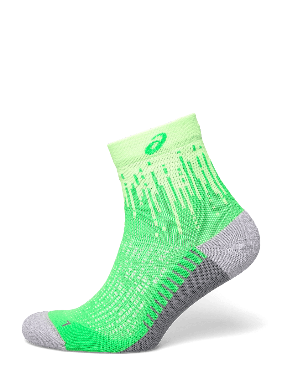 Asics - PERFORMANCE RUN SOCK QUARTER - clothes - illuminate green/vital green - 0