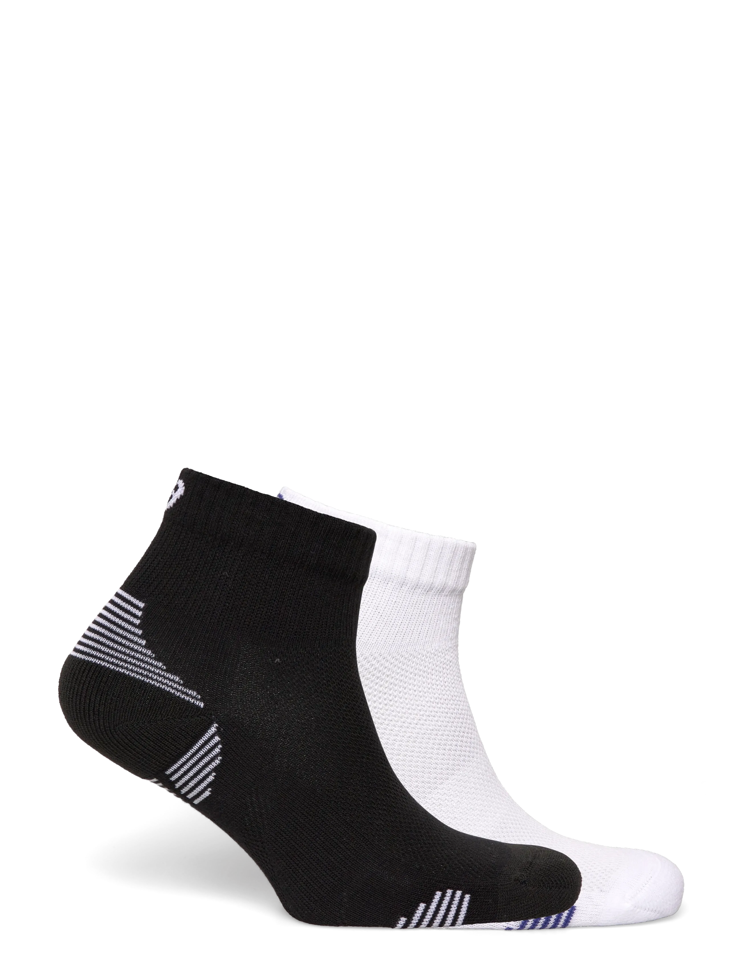 Asics - 2 PACK CUSHIONED RUN QUARTER SOCK - strümpfe - performance black/brilliant white - 1