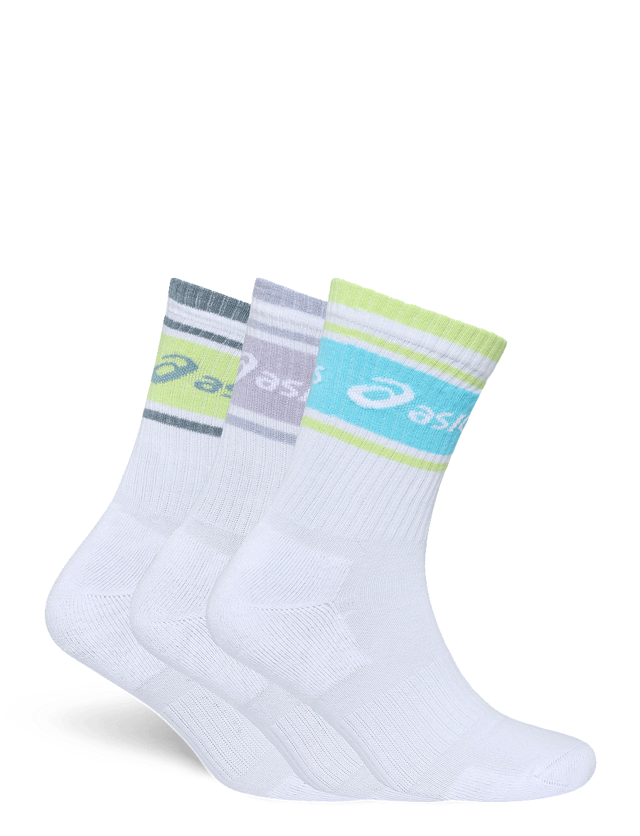 Asics - 3 PACK ASICS LOGO CREW SOCK - strümpfe - illuminate yellow/energy aqua/fresh air - 1