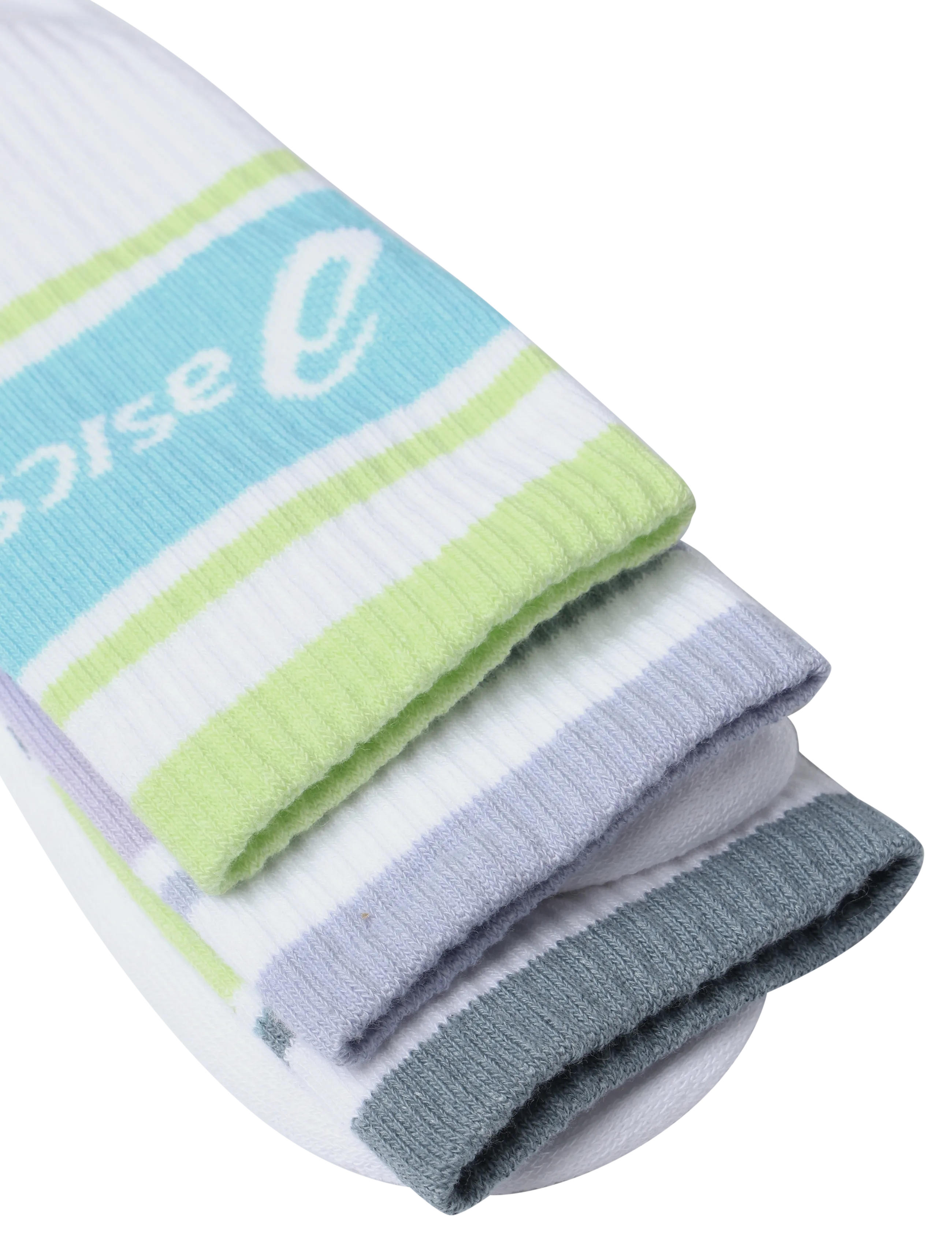 Asics - 3 PACK ASICS LOGO CREW SOCK - strümpfe - illuminate yellow/energy aqua/fresh air - 2