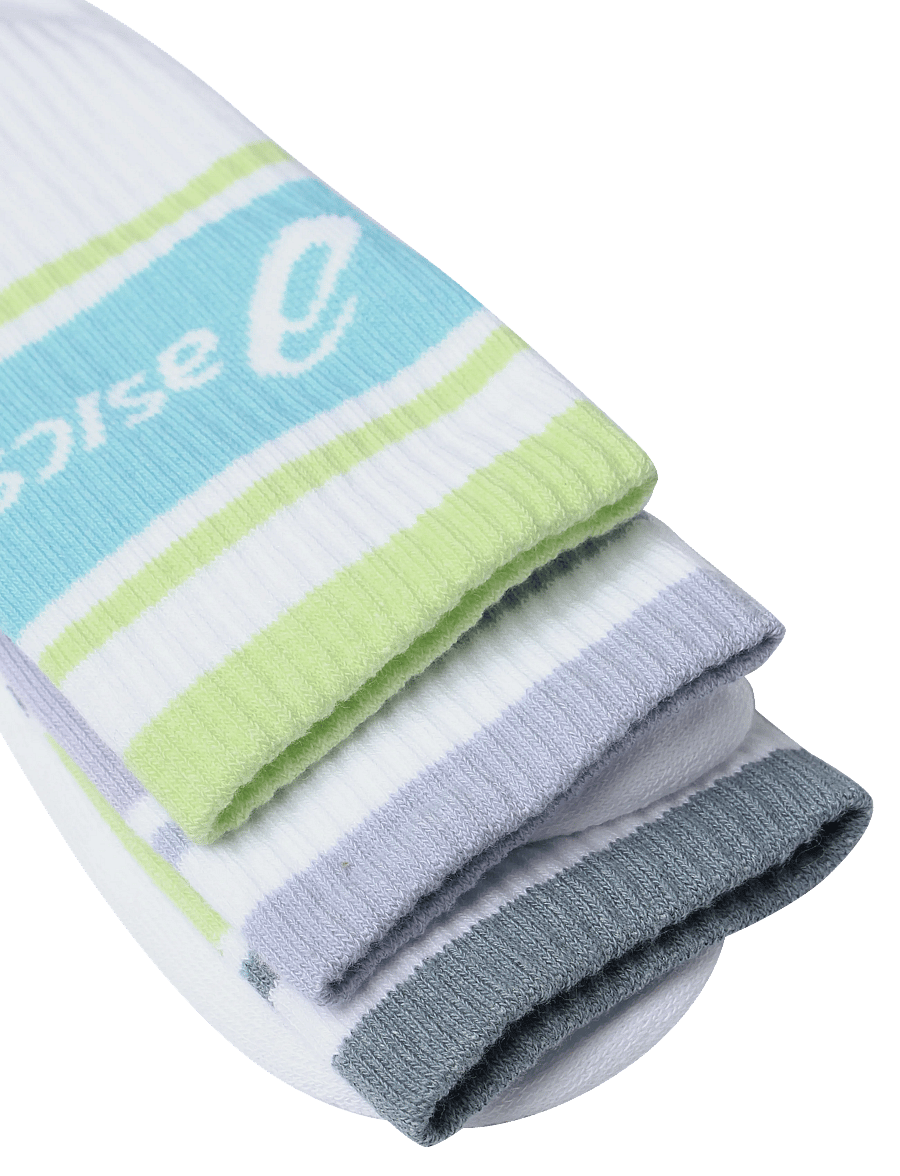 Asics - 3 PACK ASICS LOGO CREW SOCK - strümpfe - illuminate yellow/energy aqua/fresh air - 2