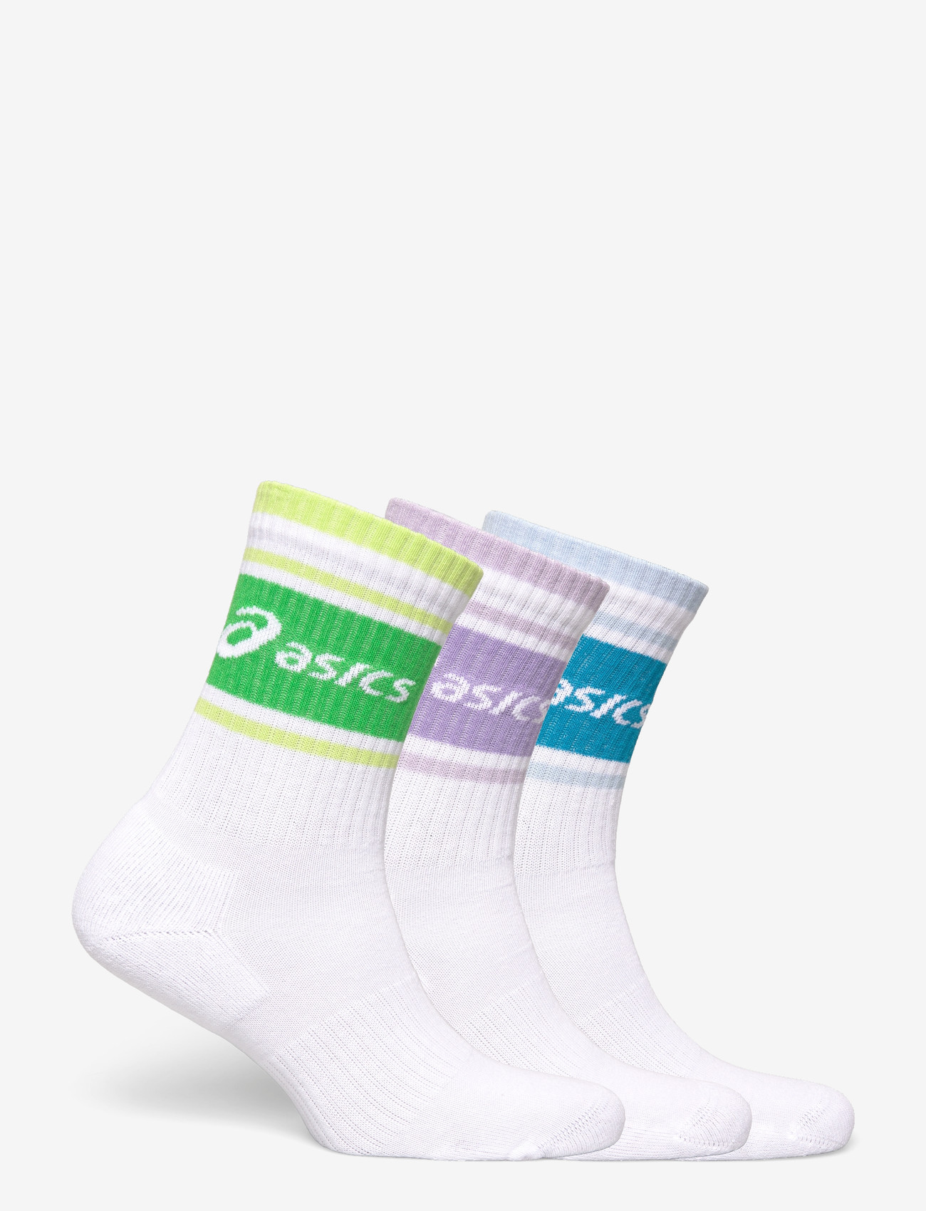 Asics - 3 PACK ASICS LOGO CREW SOCK - strümpfe - illuminate green/aegean blue/bluebell - 1
