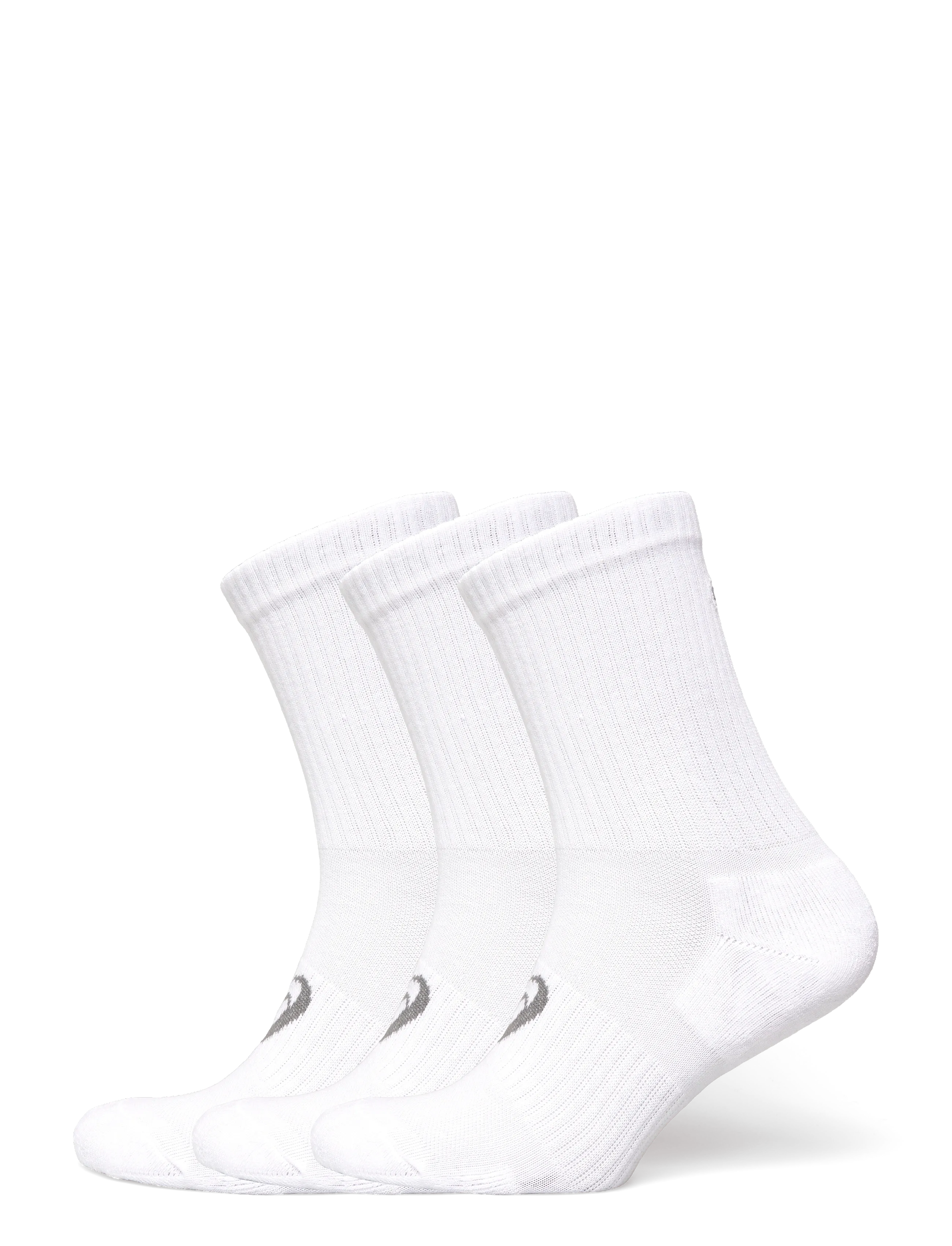 Asics 3 Pack Crew Sock, XL, White, Sport Clothing > Sport Socks, Dame