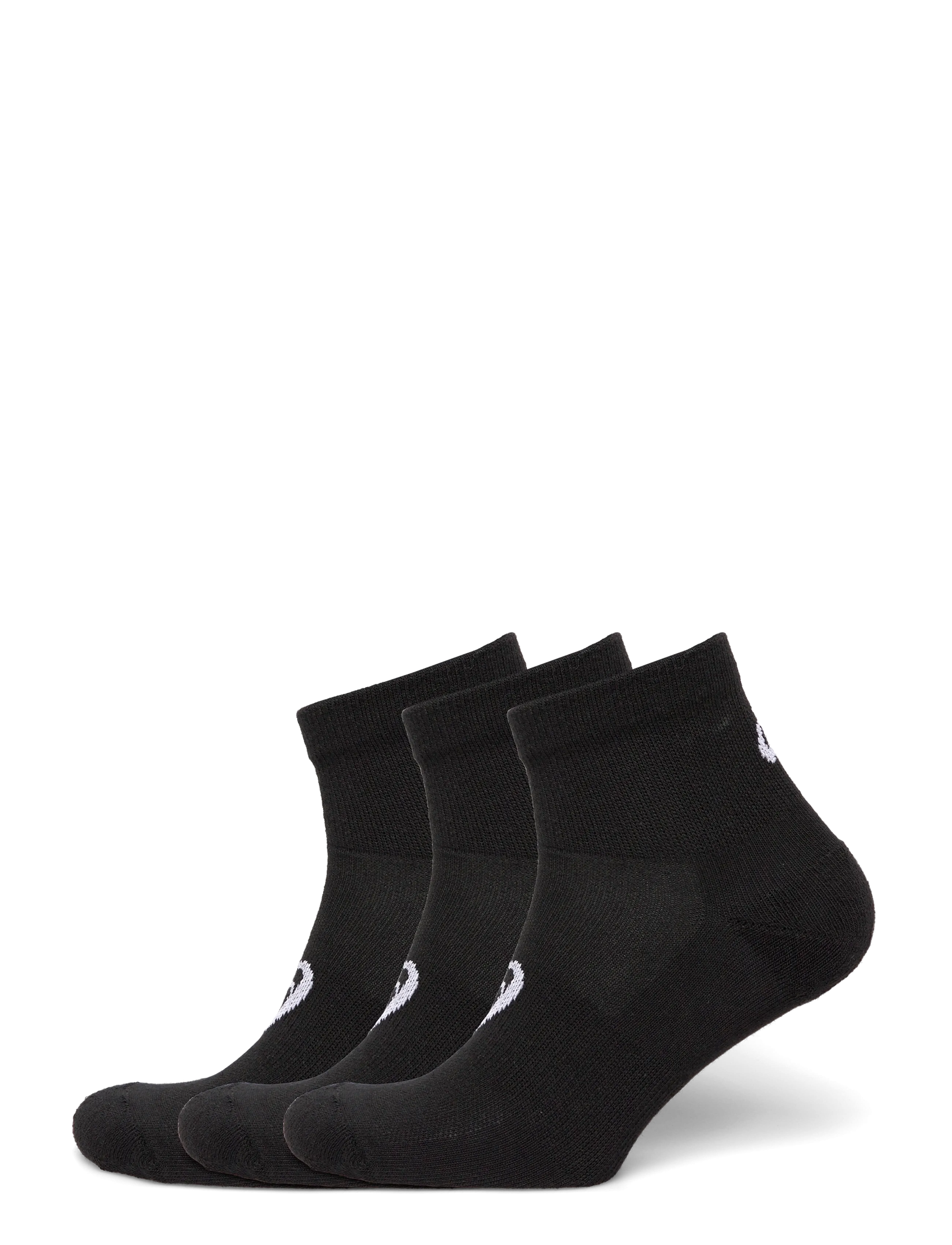 Asics 3 Pack Quarter Sock, S, Sport Clothing, Schwarz - Socks, Frauen