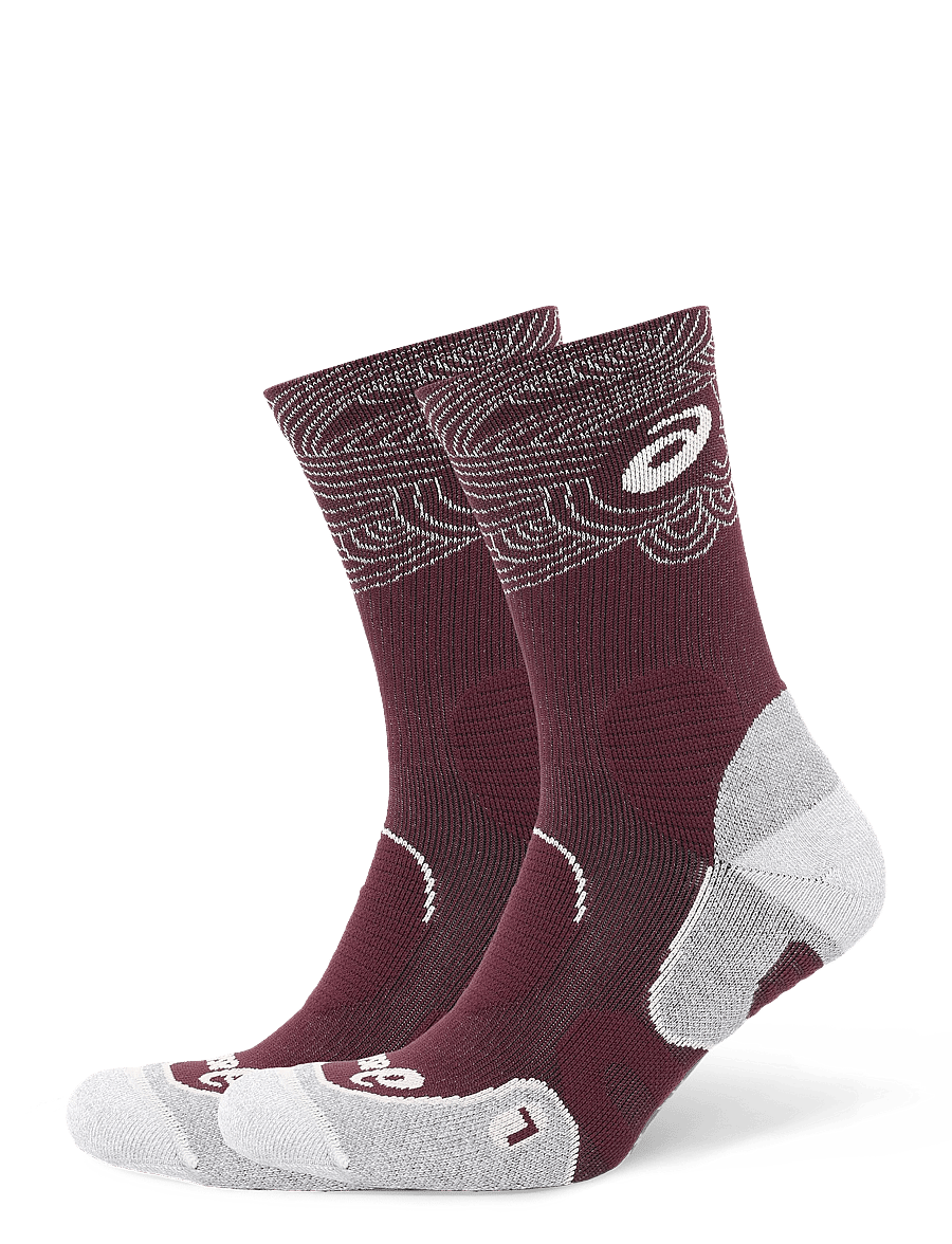 Asics - SEASONAL COURT+ TENNIS CREW SOCK - träningsstrumpor - dark aubergine - 0