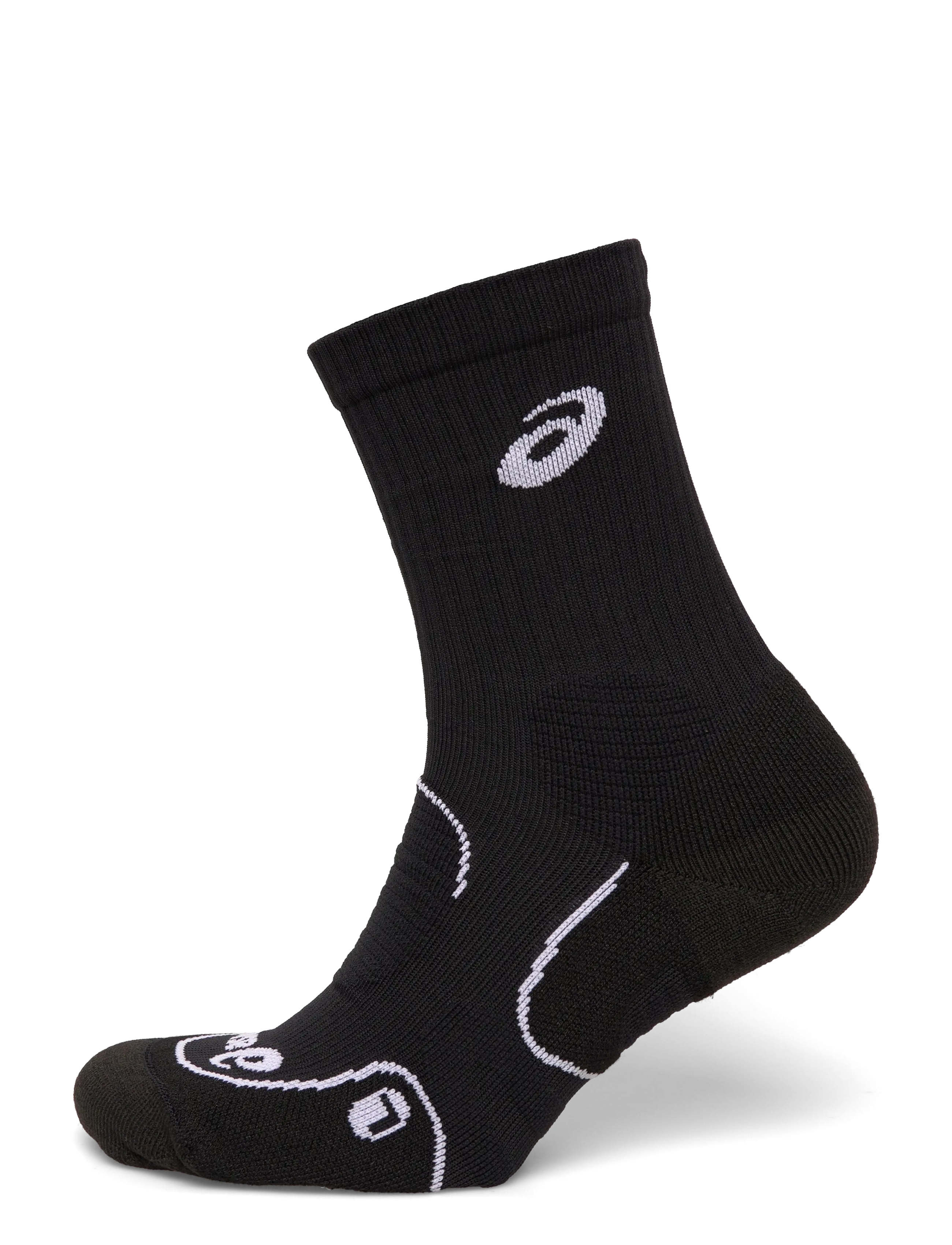 COURT+ TENNIS CREW SOCK - PERFORMANCE BLACK