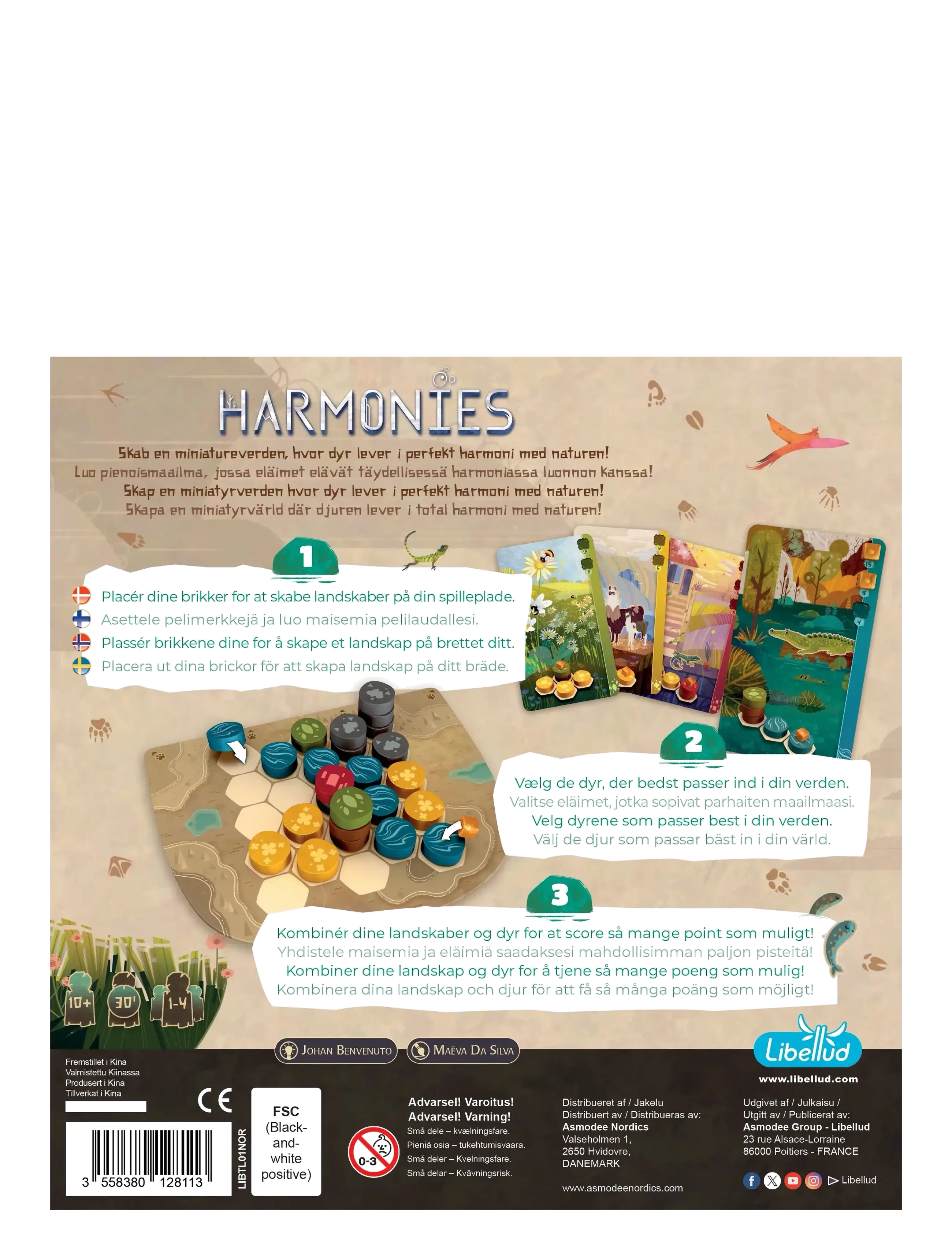 Asmodee - Harmonies Nordic - brädspel - orange - 1