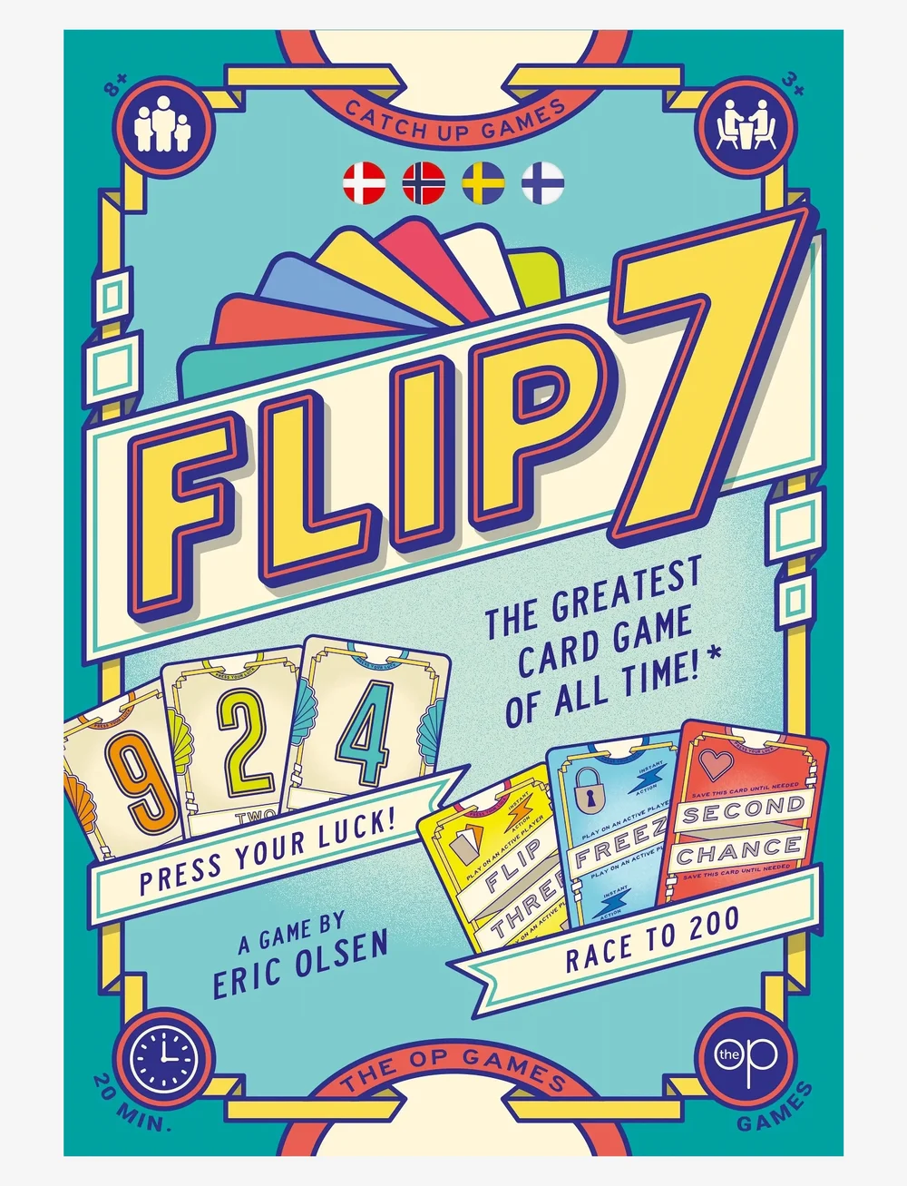 Asmodee - Flip 7¨Nordic - kartenspiele - green - 0