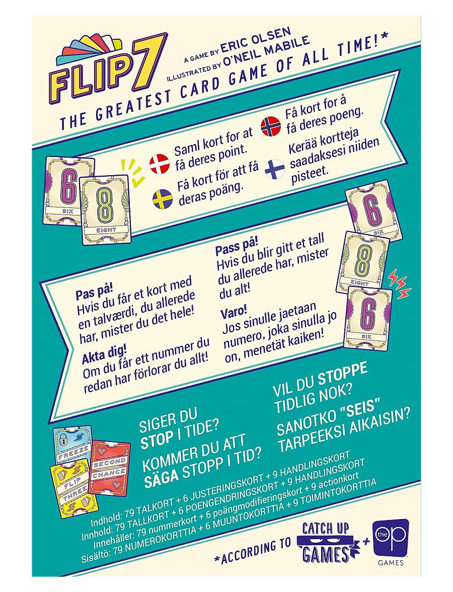 Asmodee - Flip 7¨Nordic - green - 1