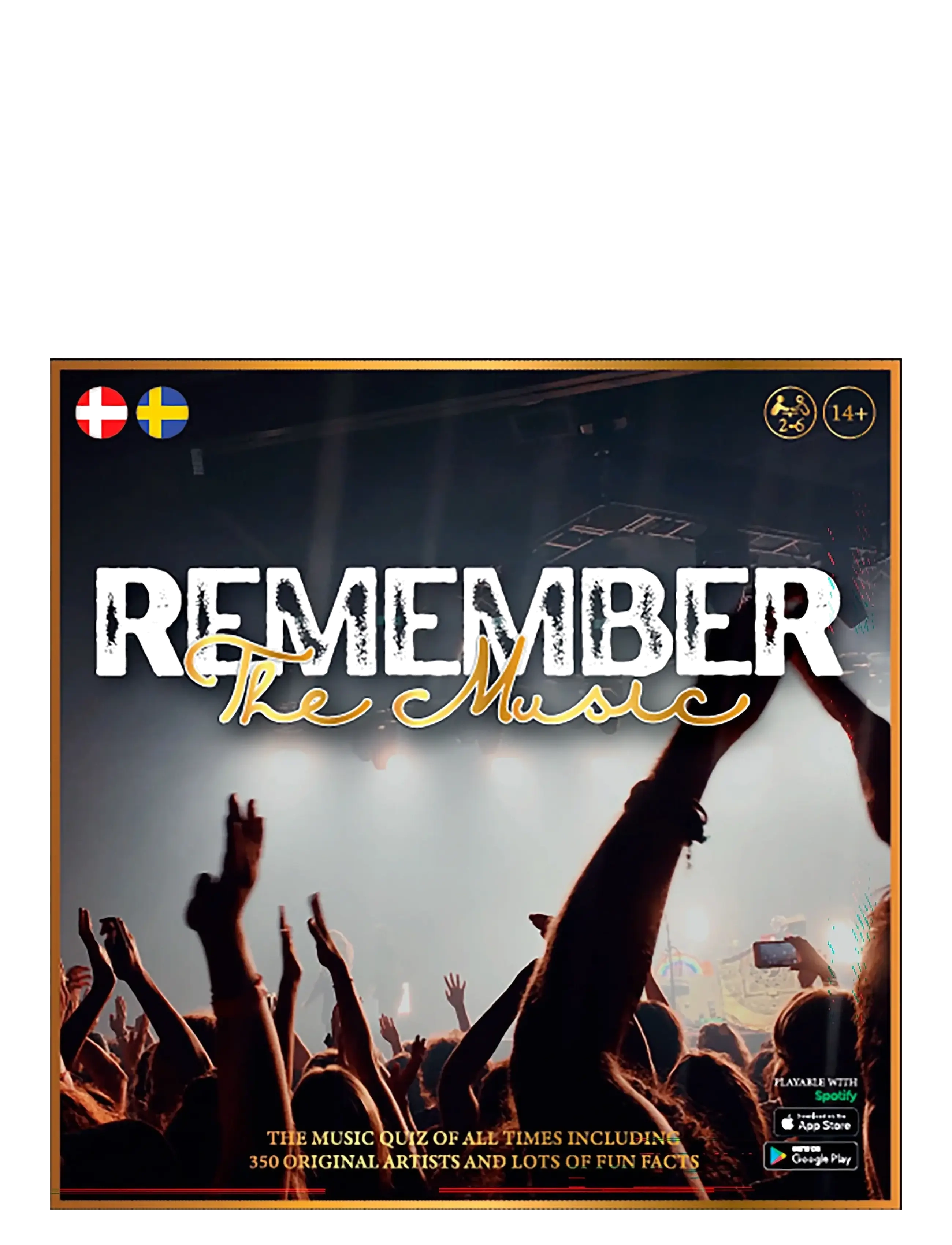 Asmodee Remember The Music Dk/Se, One Size, Games, Schwarz - Board Kinder