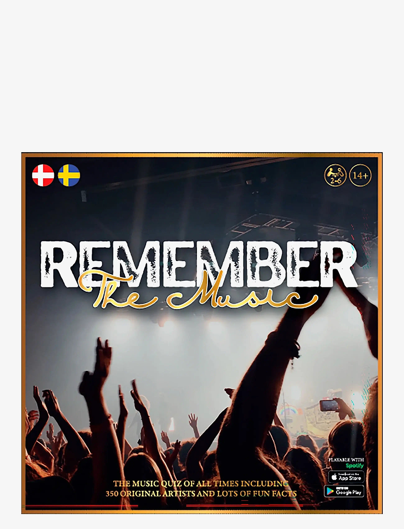 Asmodee - Remember the Music DK/SE - brætspil - black - 0
