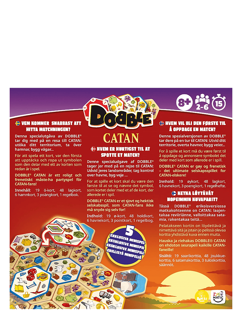 Asmodee - Dobble Catan - galda spēles - orange - 1