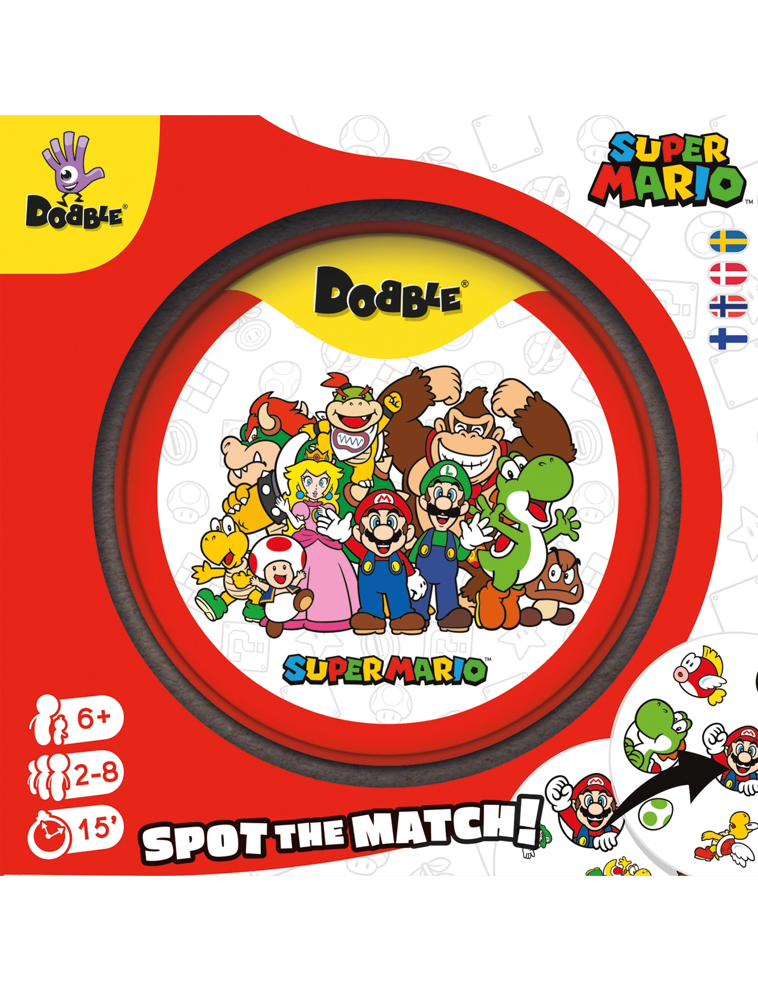 ASMODEE Dobble Super Mario Patterned - One Size - Kinder
