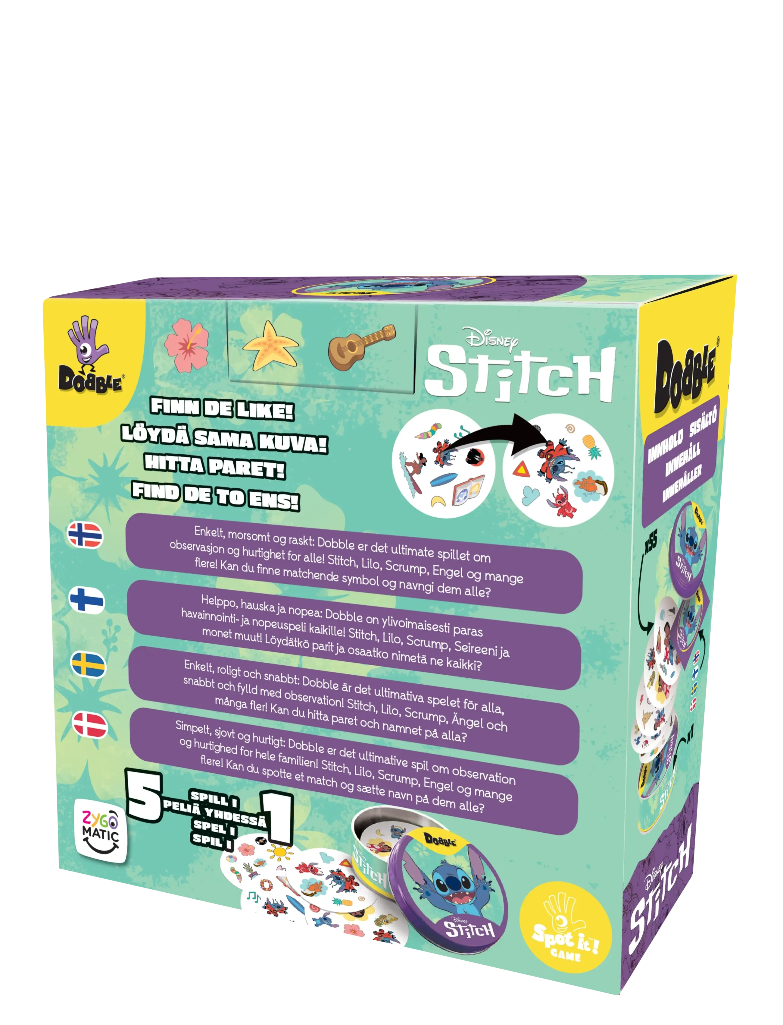 Asmodee - Dobble Stich - card games - blue - 1