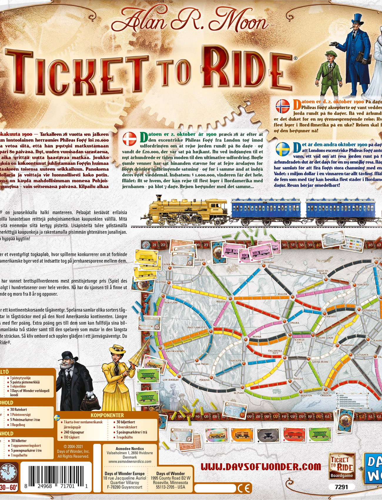 Asmodee - TTR USA Nordic - beige - 3